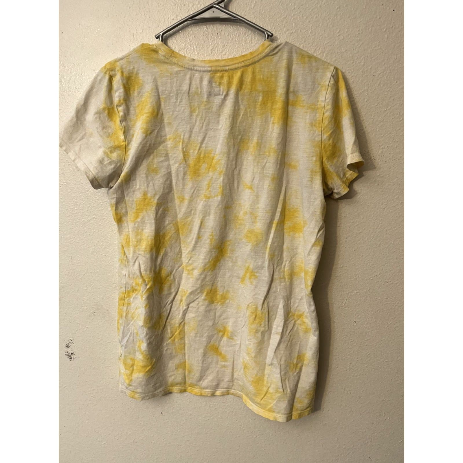 Victoria's Secret Victoria's Secret T Shirt Womens M Yellow Tie Dye Crew Neck casual Basic Breathable 100% Cotton Short Sleeve Regular Fit Womens Size M / US 6-8 / IT 42-44 - 2 Thumbnail