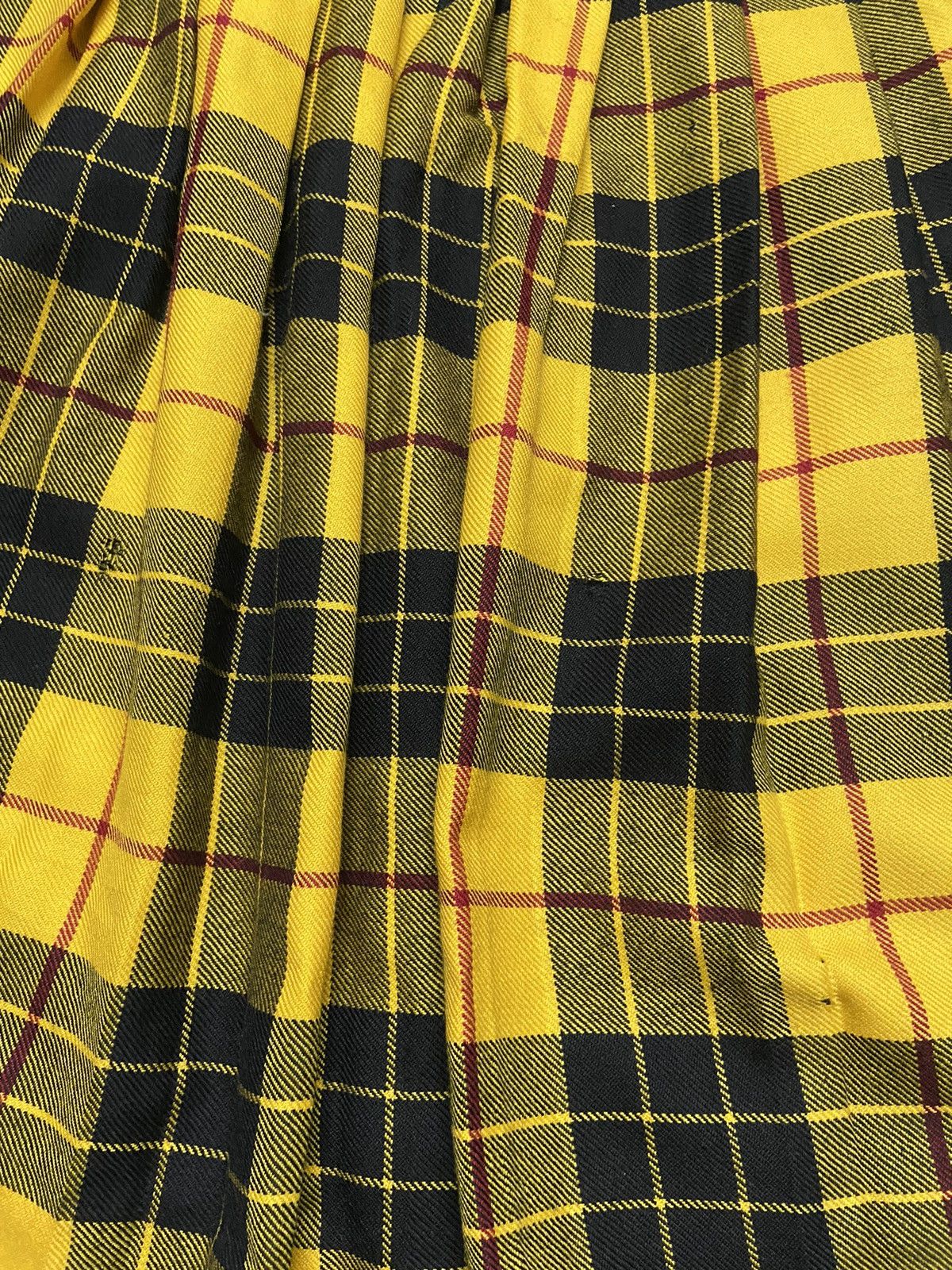 Designer × Gucci Gucci Embroidered Tartan Wool Wrapped Skirt Runway Size 26" / US 2 / IT 38 - 10 Thumbnail