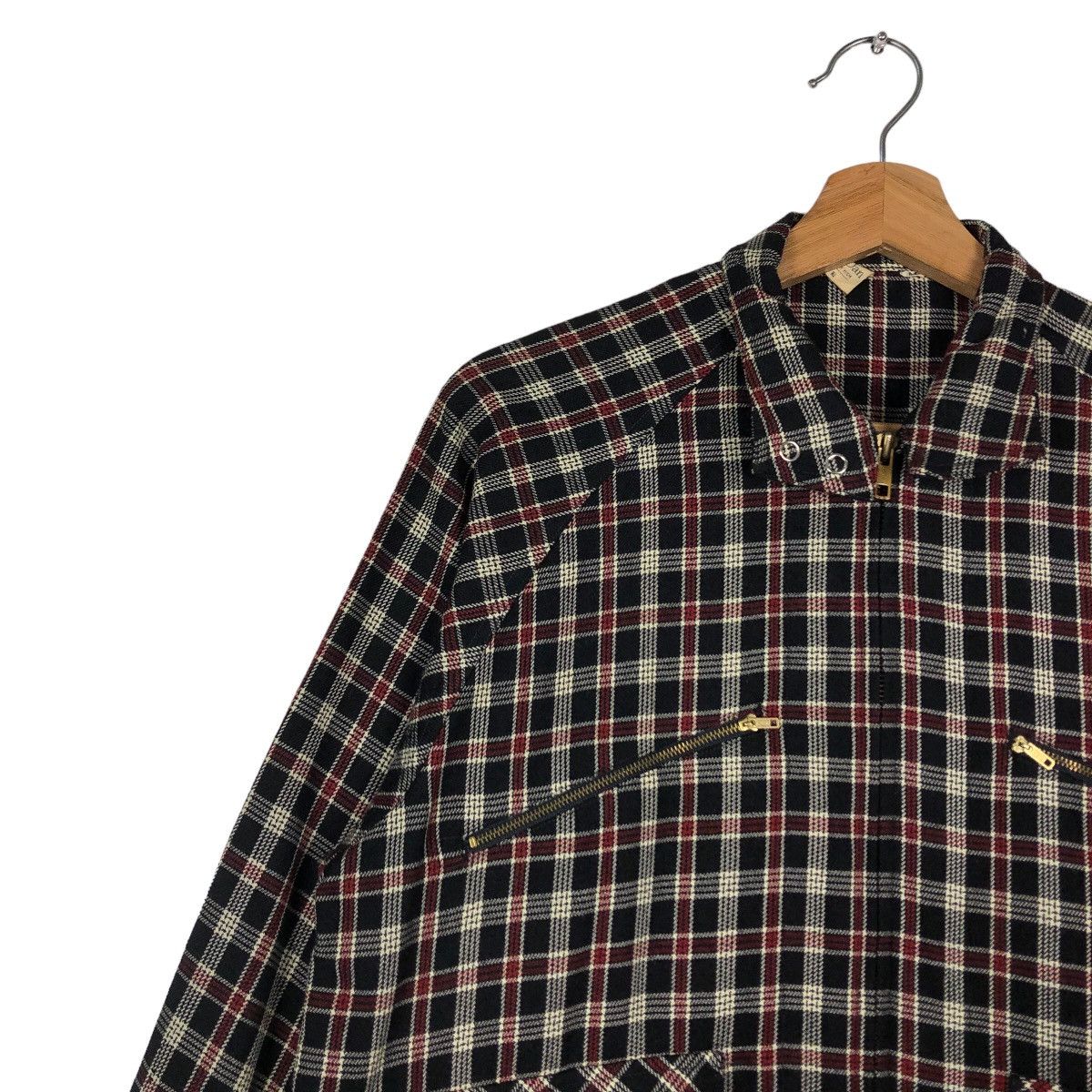 Japanese Brand 🔥Vintage Tartan Design Bomber Jacket Johni Dan Issey Miyake Size US M / EU 48-50 / 2 - 6 Thumbnail