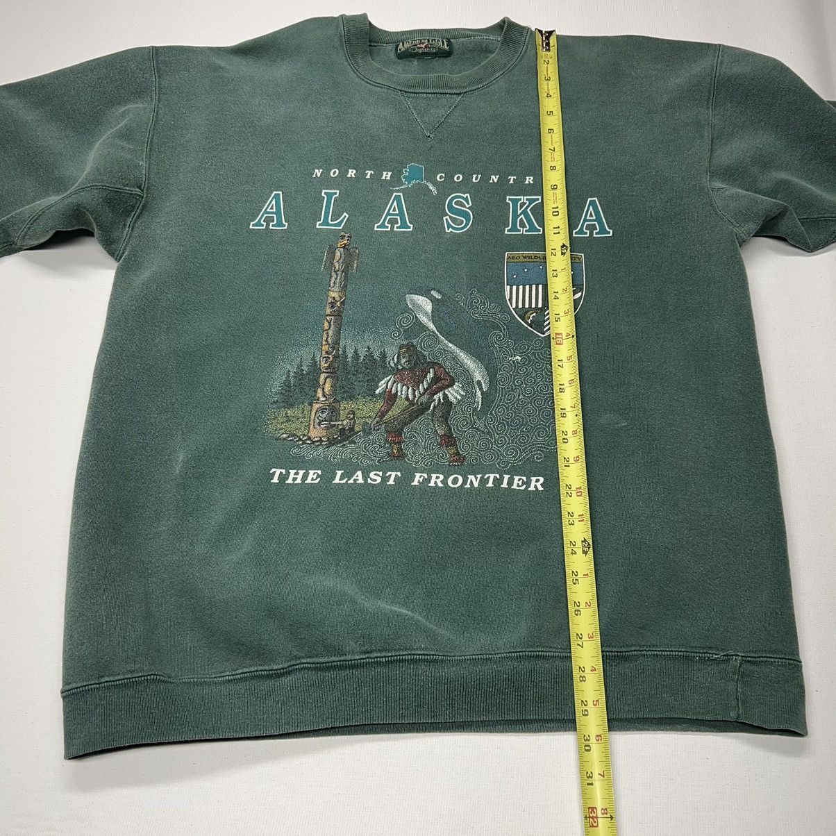American Eagle Outfitters × Vintage VTG American Eagle Outfitters Crewneck Green Alaska Native Size US XL / EU 56 / 4 - 17 Thumbnail