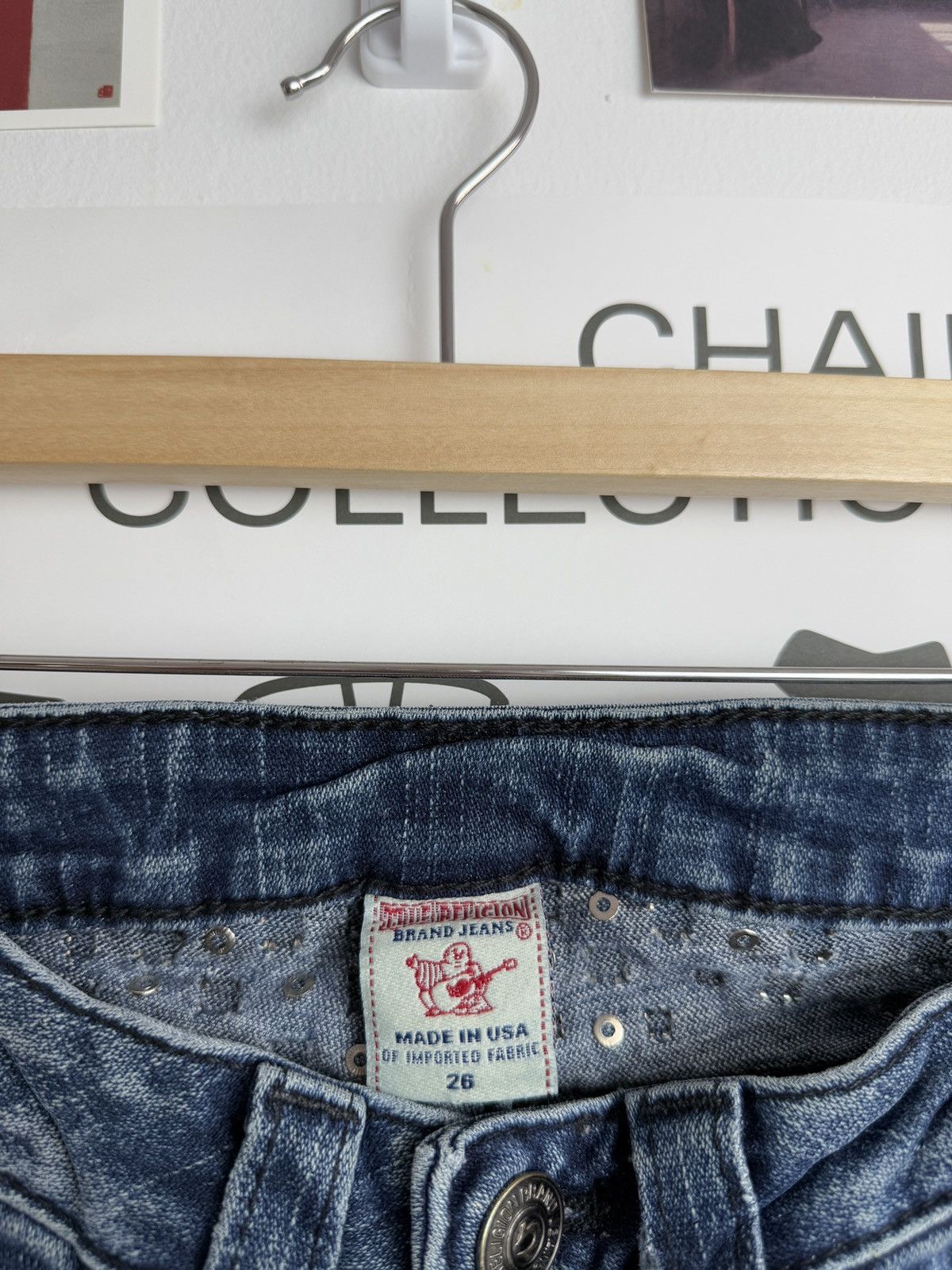 Designer × True Religion × Vintage Vintage y2k True Religion denim jeans pants 26 avantgarde 90s Size 26" / US 2 / IT 38 - 10 Thumbnail