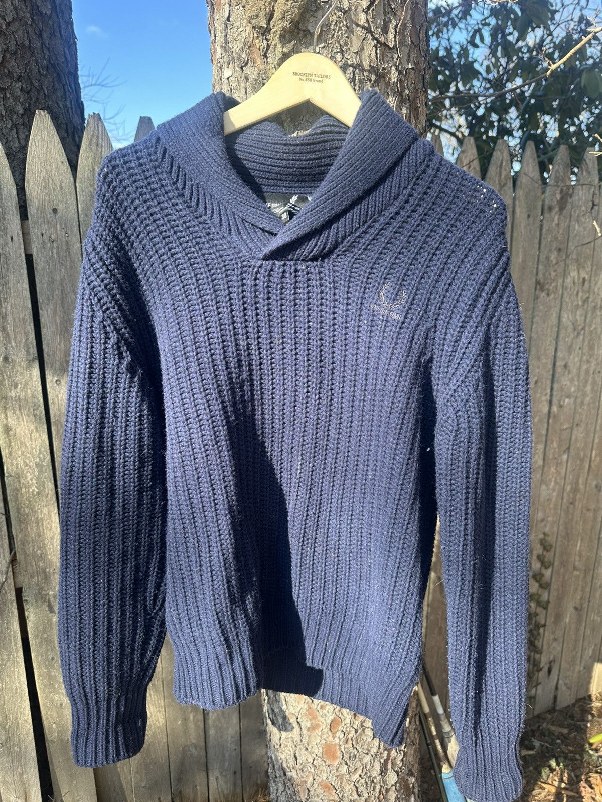 Fred Perry × Raf Simons Raf Simons x Fred Perry wool shawl neck knitwear Size US M / EU 48-50 / 2 - 3 Thumbnail