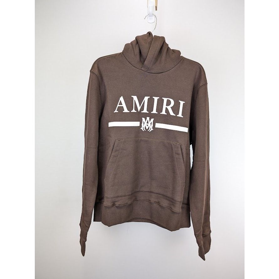 Amiri o1rshd1 Amiri MA Bar Hoodie in Brown Size US S / EU 44-46 / 1 - 2 Thumbnail