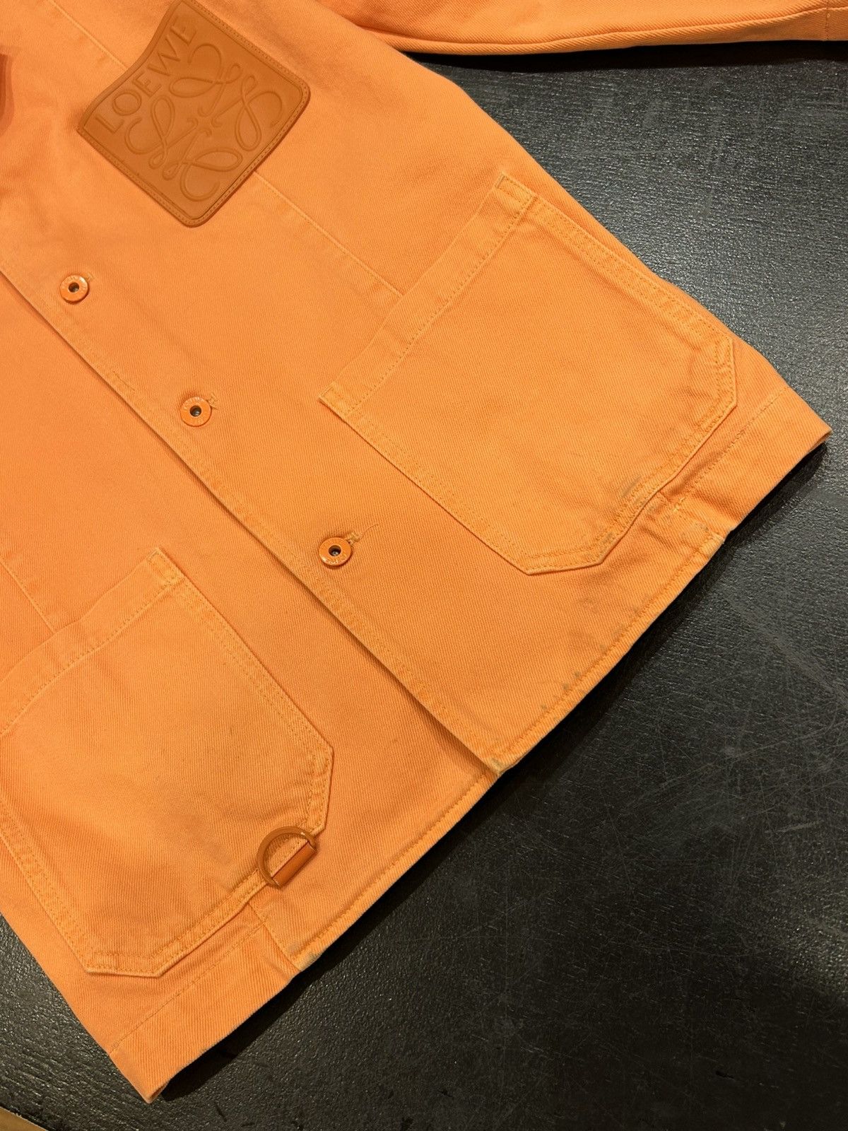 Loewe Loewe Anagram Denim Workwear Jacket - Orange Size US M / EU 48-50 / 2 - 7 Thumbnail