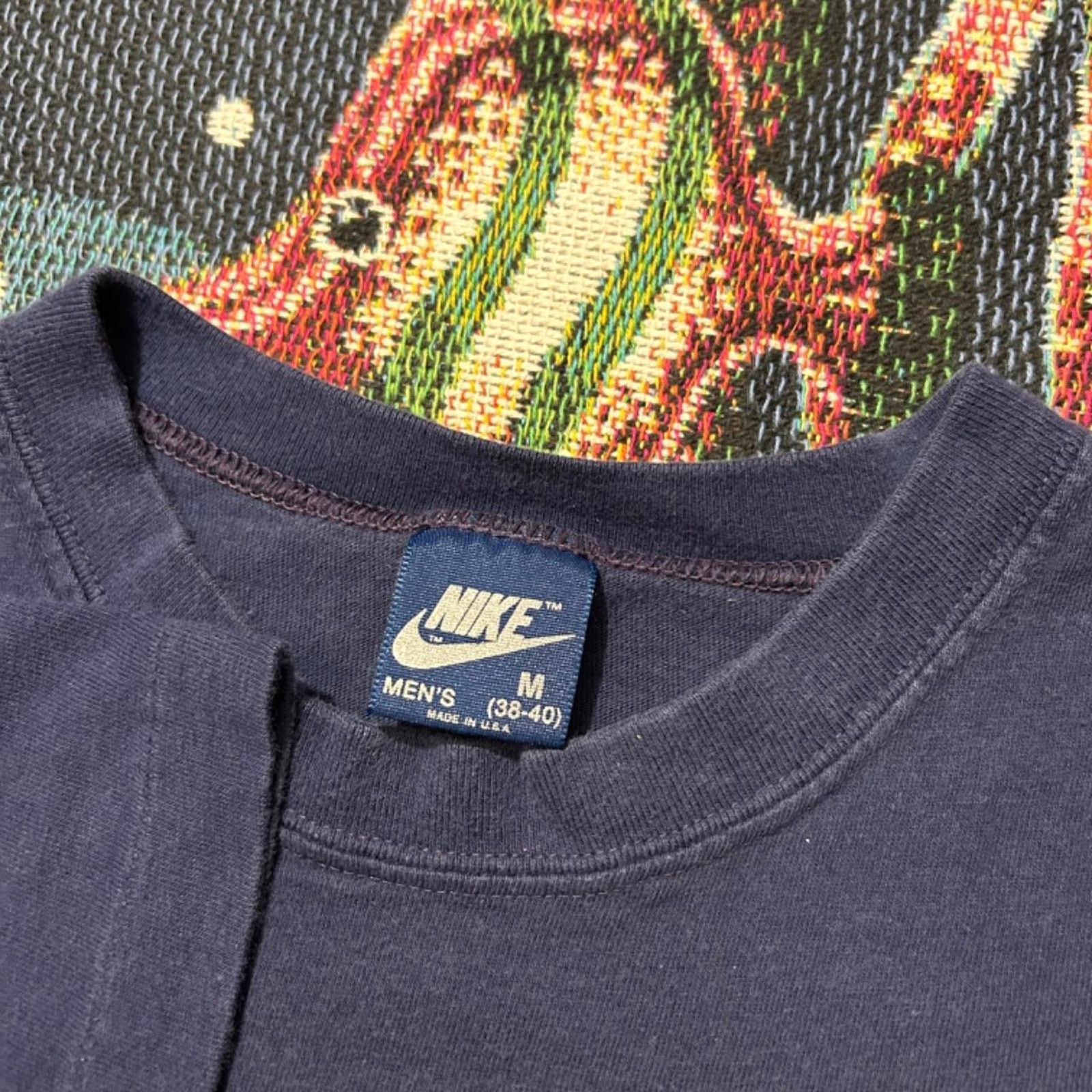 Nike 1980s Nike Scotland Puff Print Swoosh T Shirt Size US M / EU 48-50 / 2 - 4 Thumbnail
