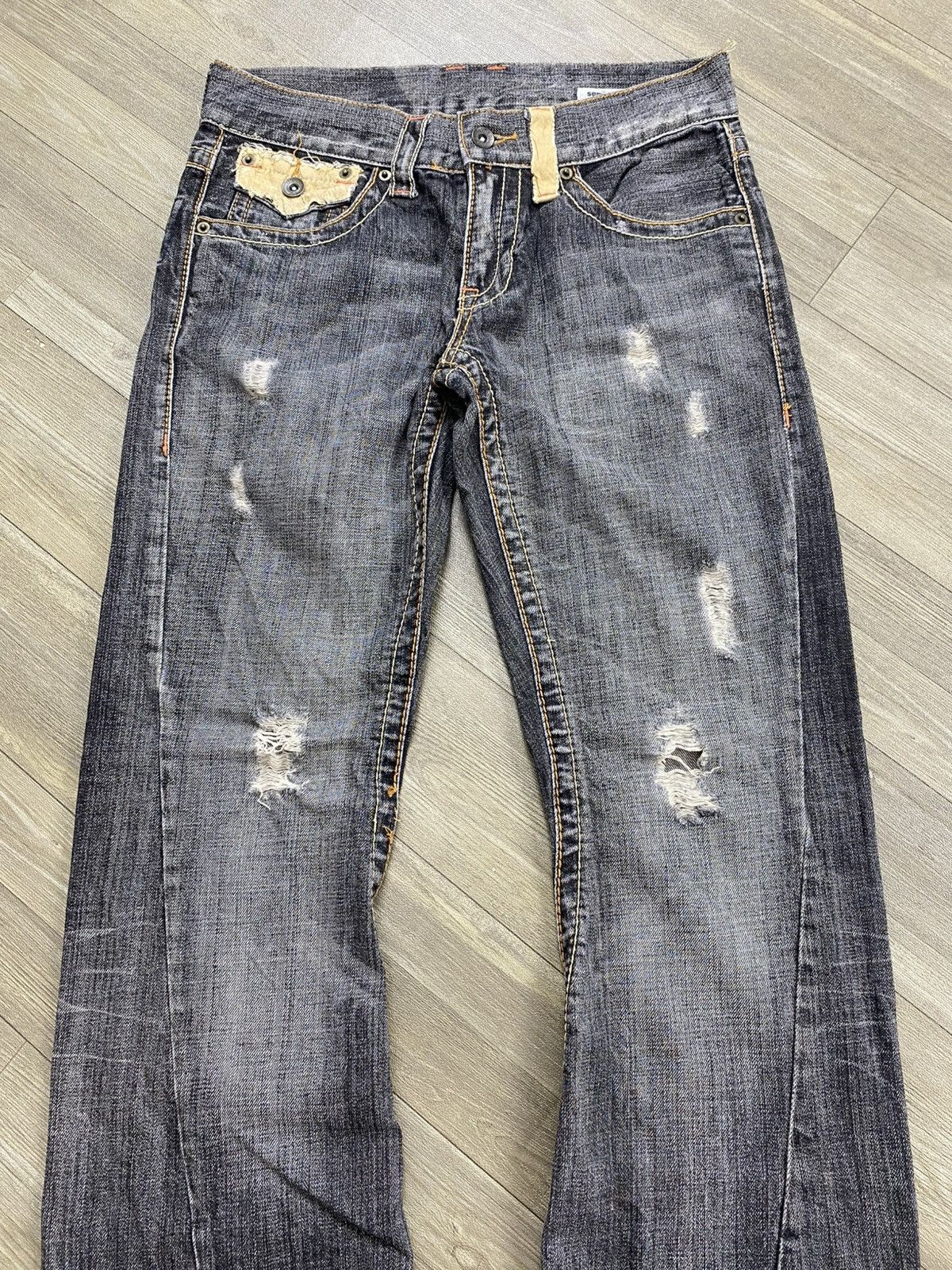 semanticdesign Y2K Semanticdesign Distressed Punk Lgb Flared Jeans BootCut Size US 31 - 2 Thumbnail