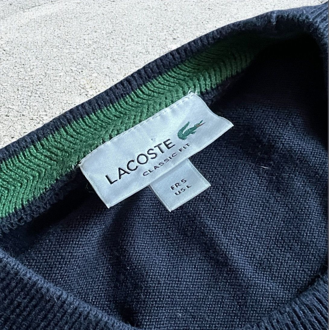 Lacoste × Vintage Mens Vintage Lacoste Blue Casual Sweater luxury knitwear y2k Size US L / EU 52-54 / 3 - 4 Thumbnail