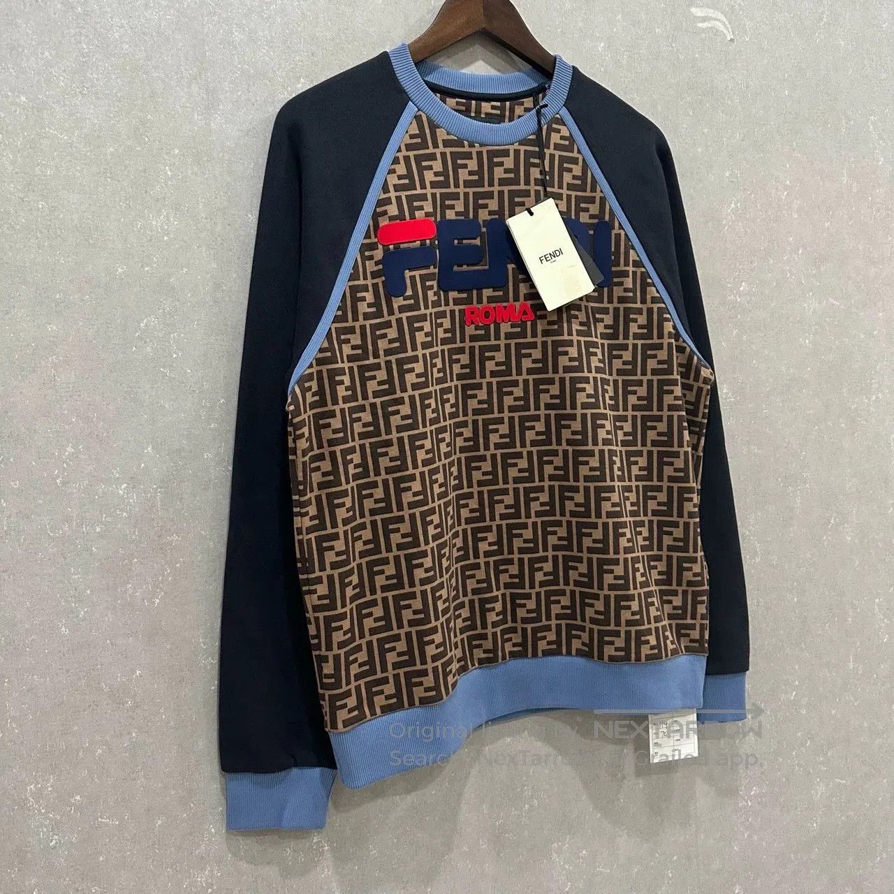 Fendi Fendi FF Logo Print Crewneck Sweatshirt. Size US M / EU 48-50 / 2 - 3 Thumbnail