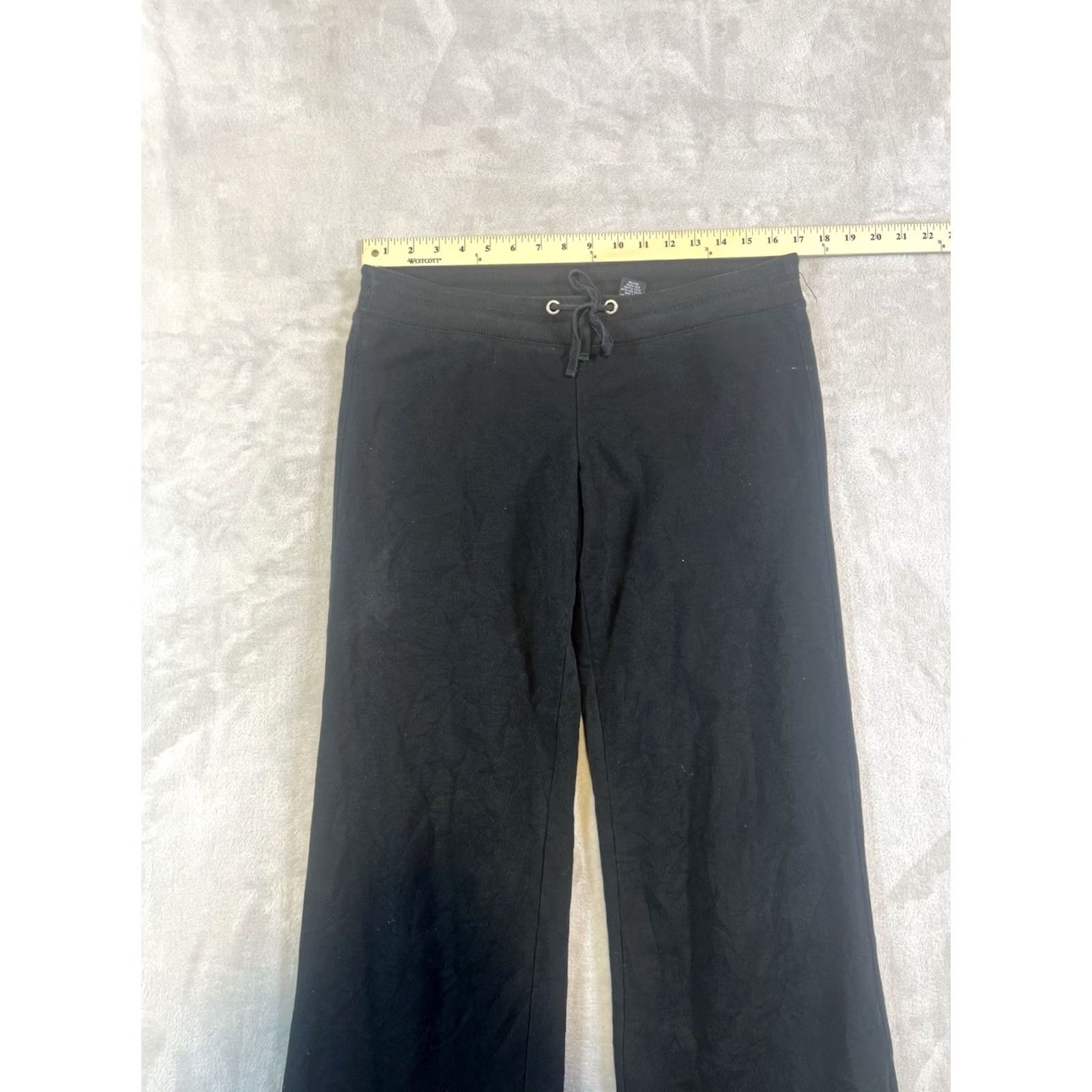 Vintage NY Apparel Sweatpants Womens Small Black 30x27 Pockets Stretch Casual Athleisure Sports Size 28" / US 6 / IT 42 - 2 Thumbnail