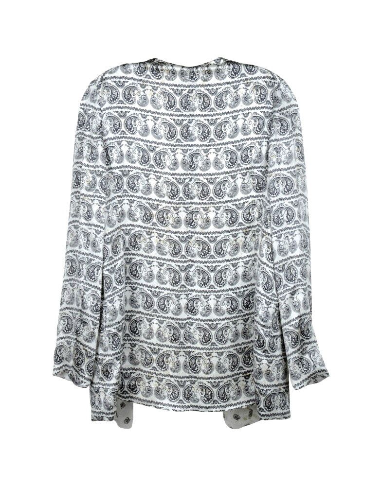 Balmain PIERRE BALMAIN reversible bandana silk blazer IN WHITE Size M / US 6-8 / IT 42-44 - 4 Thumbnail
