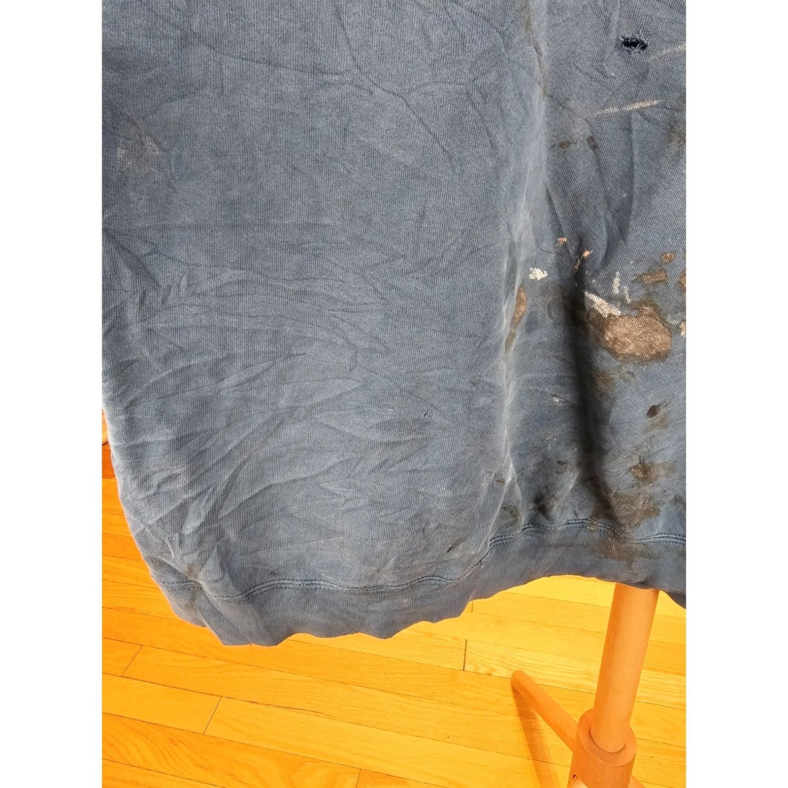 Nike VINTAGE Nike Sweatshirt 2XL 90s Distressed Swoosh Blue Sweatshirt Mens Size XXL Navy Blue Swosh Pullover Size US XXL / EU 58 / 5 - 7 Thumbnail