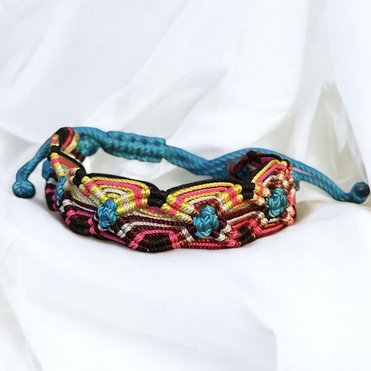 Other Multicolor boho woven adjustable bracelet Size ONE SIZE - 1 Thumbnail