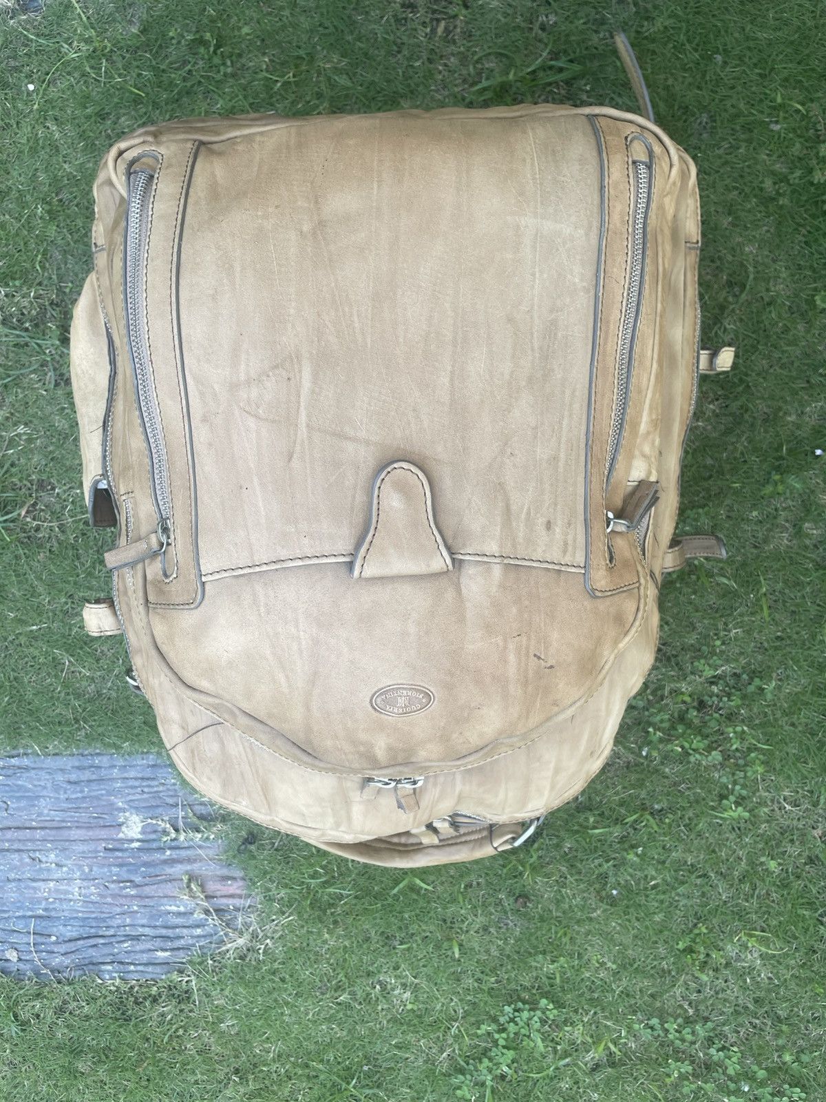 Leather Authentic Italian designer Leather Backpack Size ONE SIZE - 11 Thumbnail