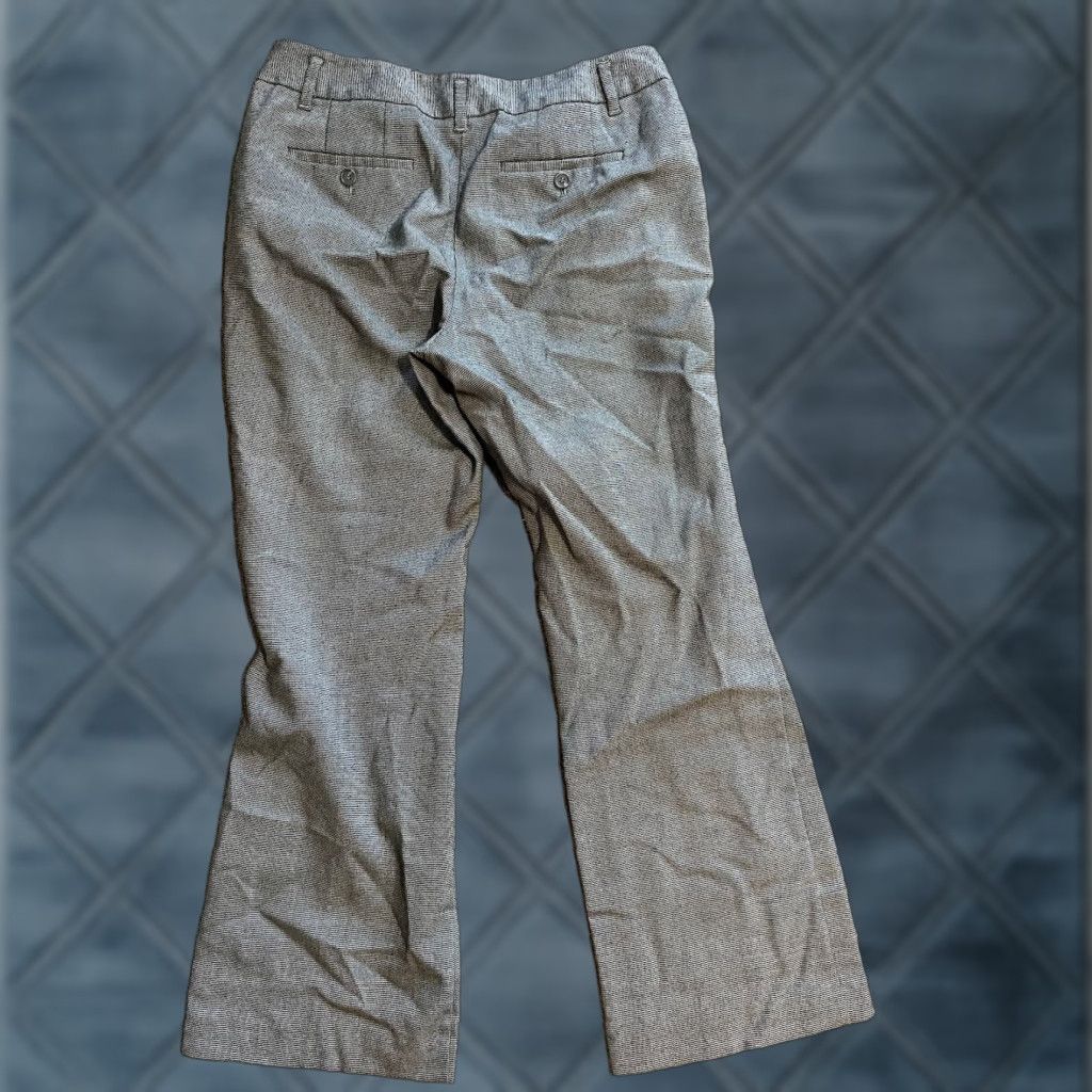 Ann Taylor ANN TAYLOR LOFT Women’s Petite Gray Dress Pants Size 6P Wide Straight Leg Size 28" / US 6 / IT 42 - 1 Thumbnail