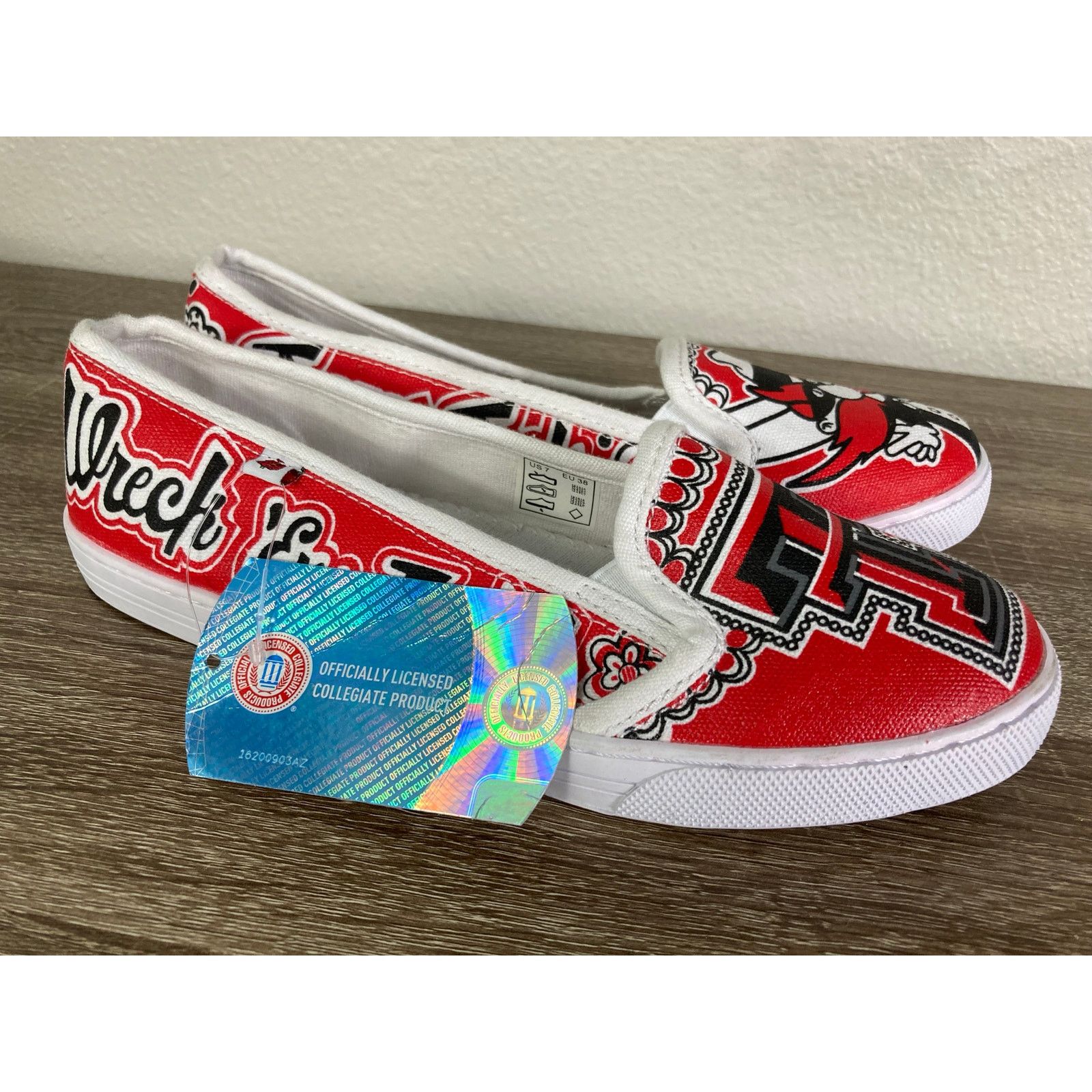 Other NCAA Women's Texas Tech Red Raiders Slip-On Shoes Size 8 NEW Size US 8 / IT 38 - 3 Thumbnail