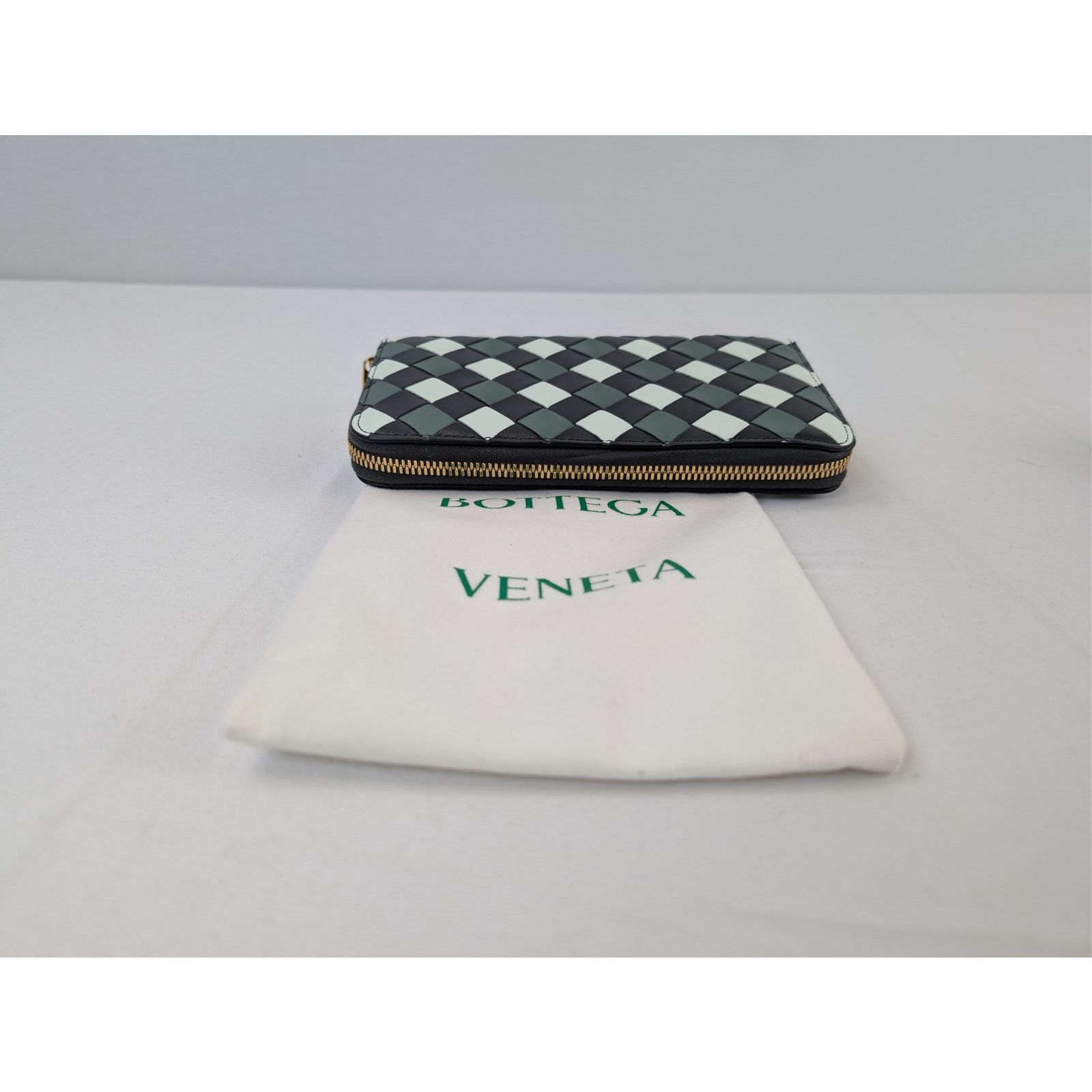 Bottega Veneta o1rshd1 Size:OS/ Intrecciato check leather zip-around wallet Size ONE SIZE - 13 Thumbnail