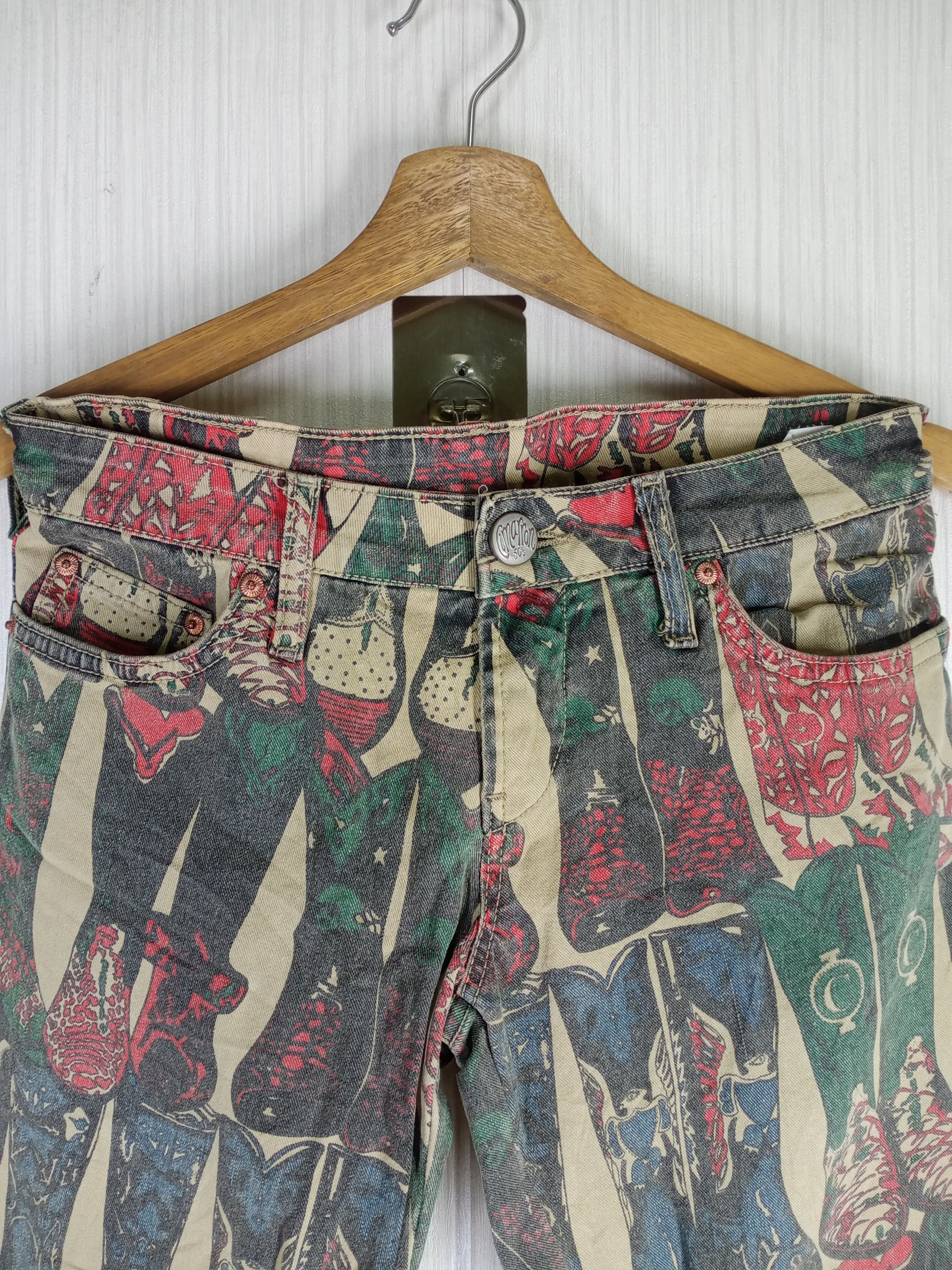 Hysteric Glamour Rare Vintage Flare Cimarron Jeans Full Print Shoes Size 28" / US 6 / IT 42 - 7 Thumbnail