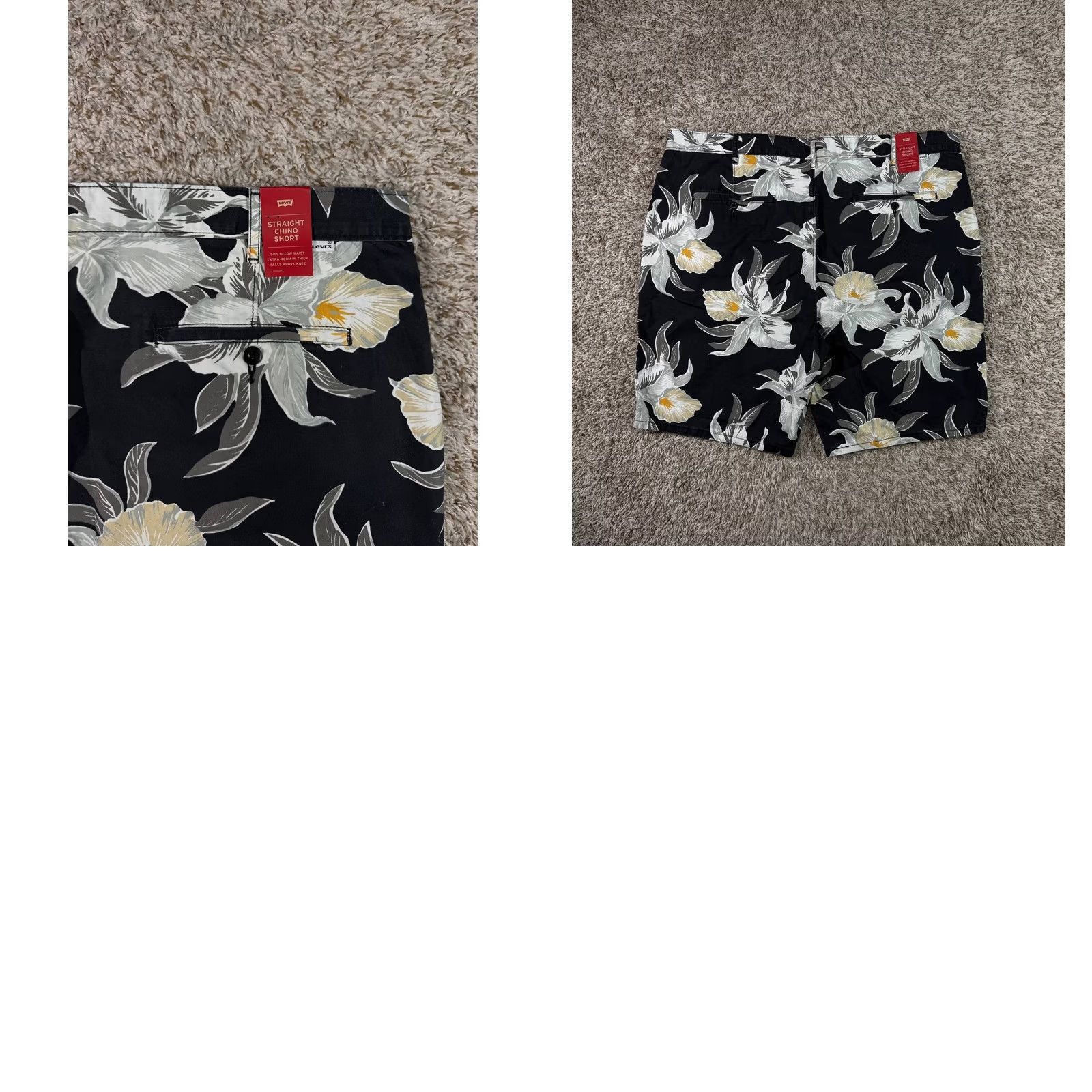 Levi's Levi's Men's Short Floral Hawaiian Chino Regular 44 Multicolor NWT Size US 44 / EU 60 - 9 Thumbnail