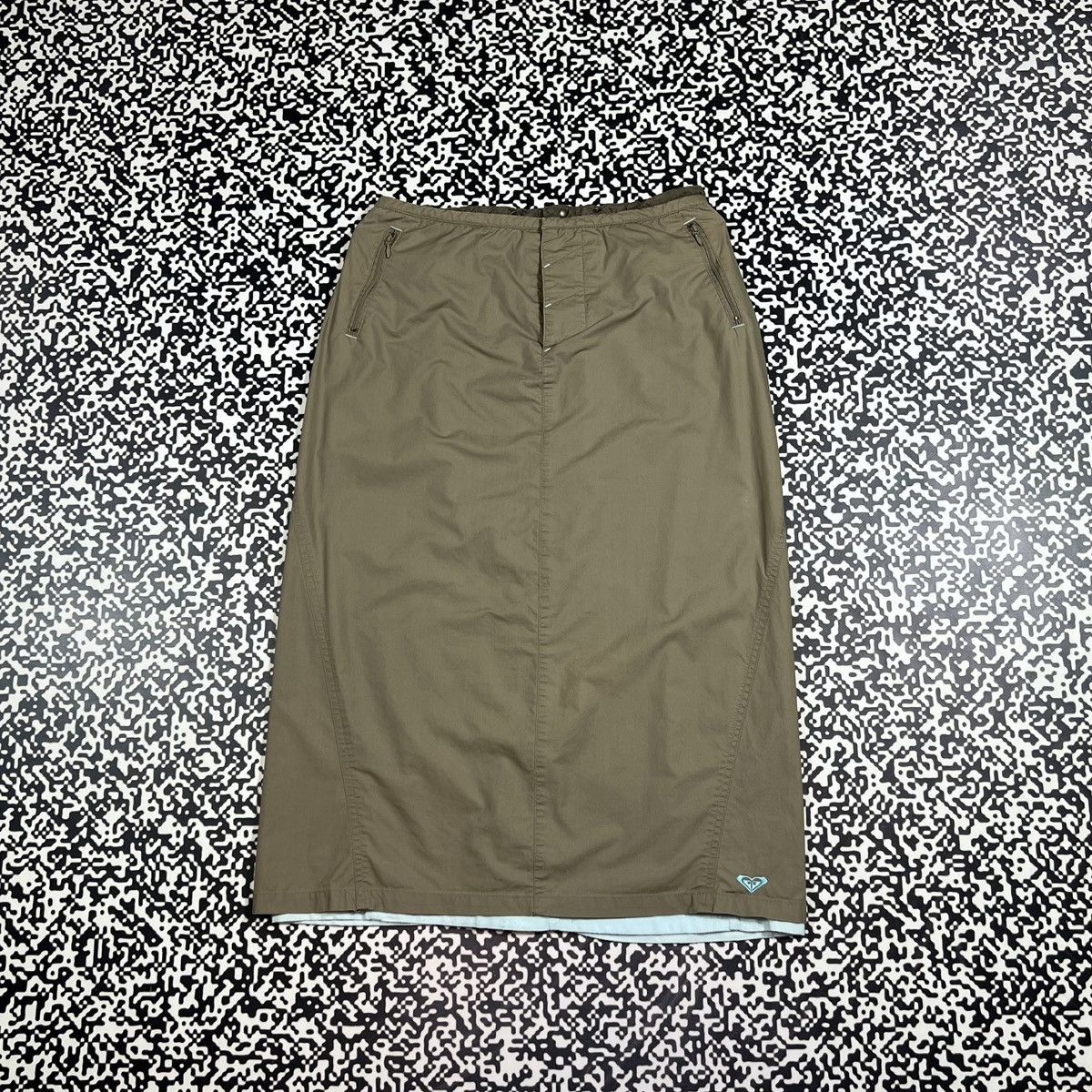 Quiksilver Vintage Y2K Quiksilver Roxy Retro Surf Style Midi Skirt Size 28" / US 6 / IT 42 - 4 Thumbnail