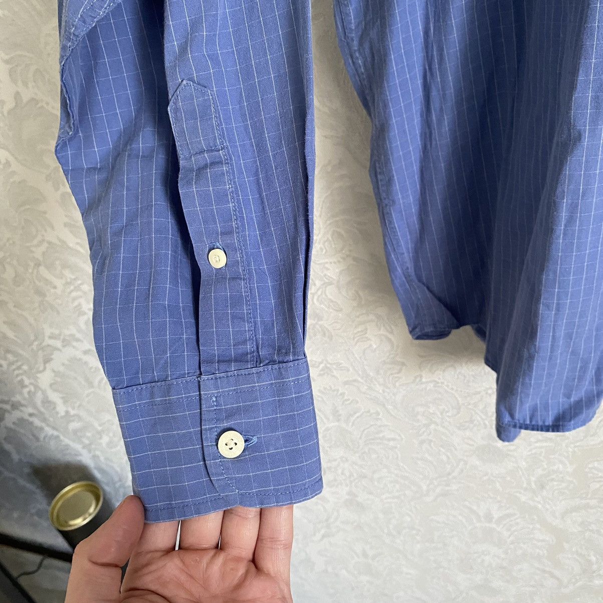 Burberry Vintage Thomas Burberry 90s Pocket Logo Button Up Shirt Size US XL / EU 56 / 4 - 7 Thumbnail