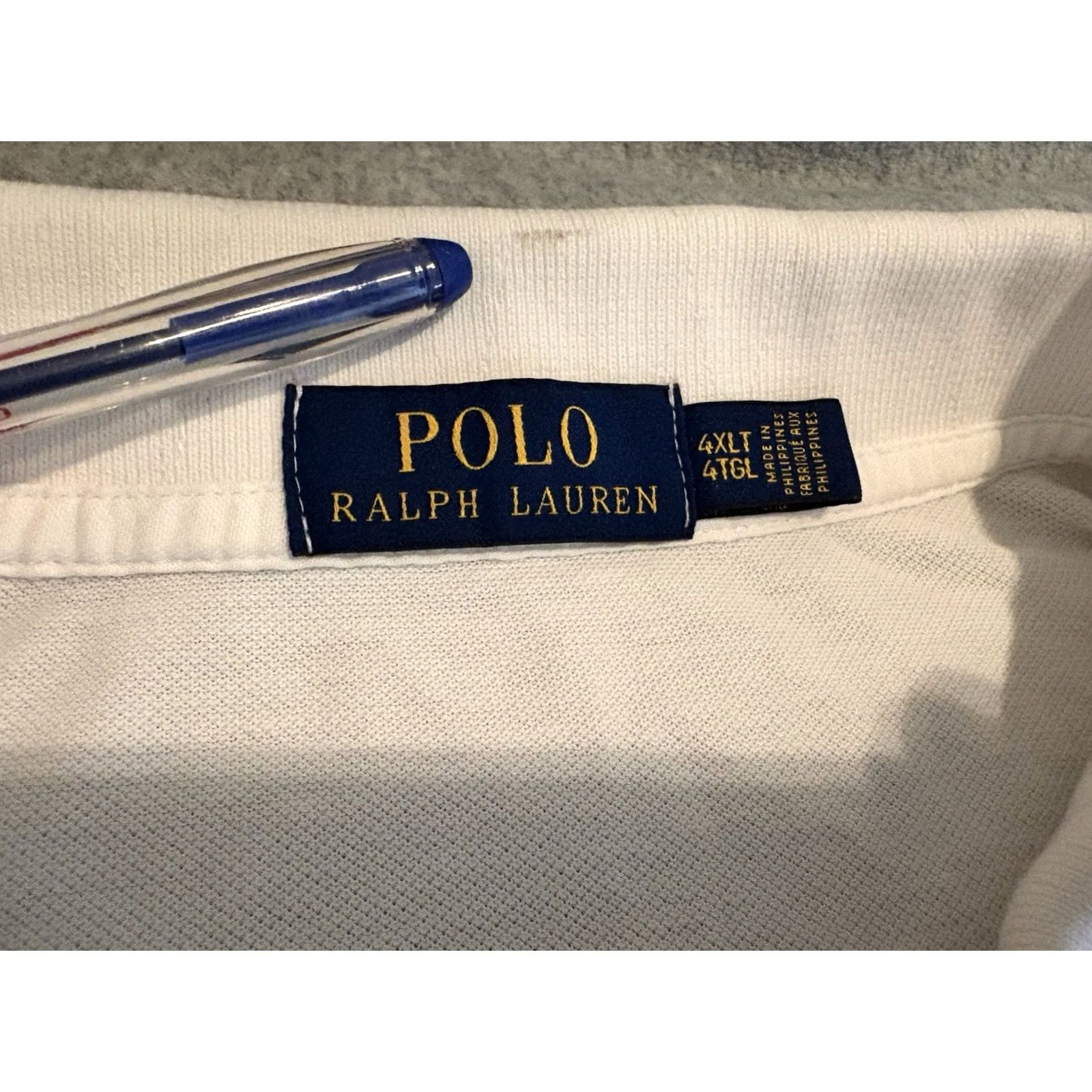Polo Ralph Lauren Polo Ralph Lauren Polo Shirt White Short Sleeve USA Flag Big Pony Mens 4XLT Size US XXL / EU 58 / 5 - 5 Thumbnail