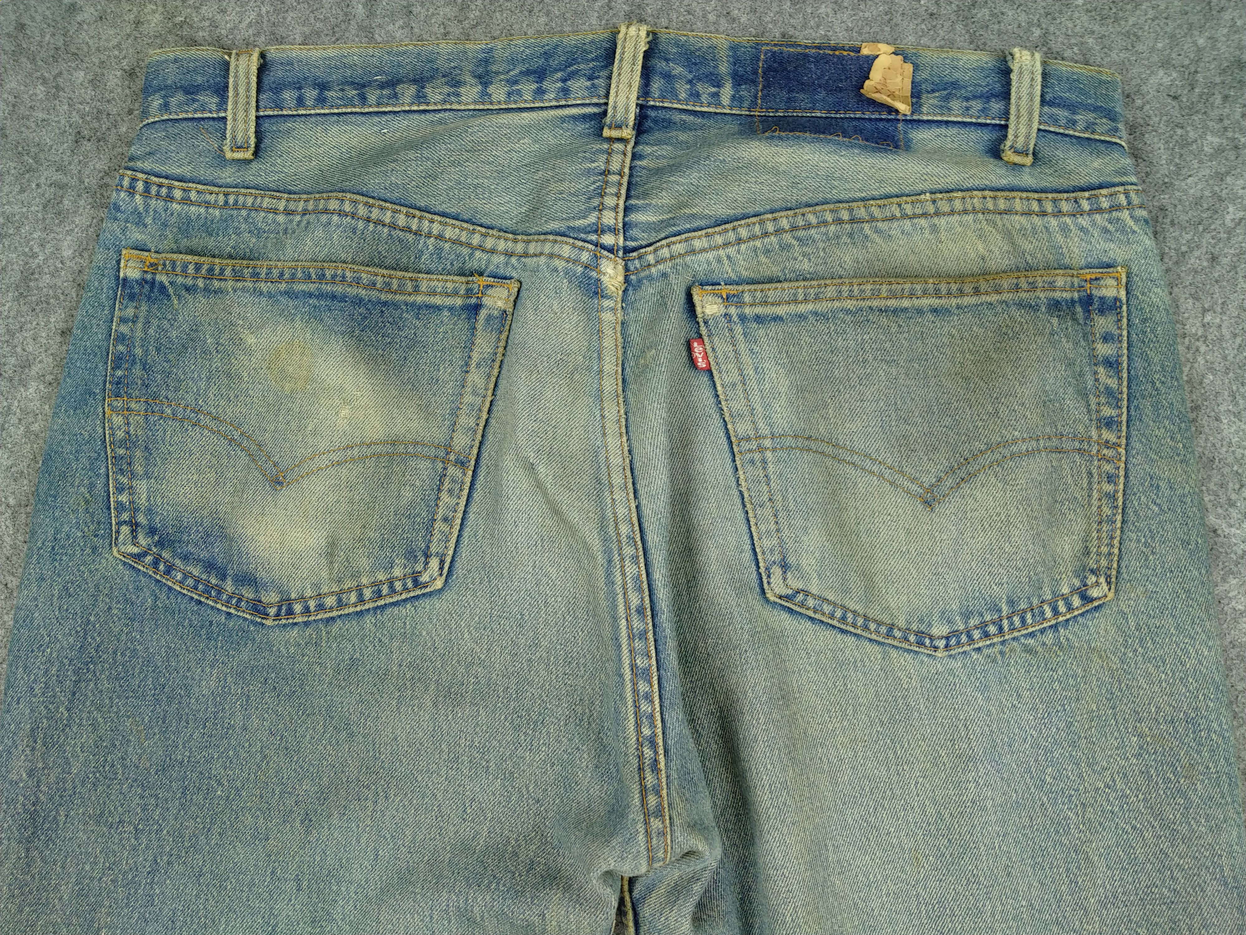 Levi's 80s Rusty Blue Vintage Levi's 501 Denim 36x29.5 -JN680 Size US 36 / EU 52 - 4 Thumbnail