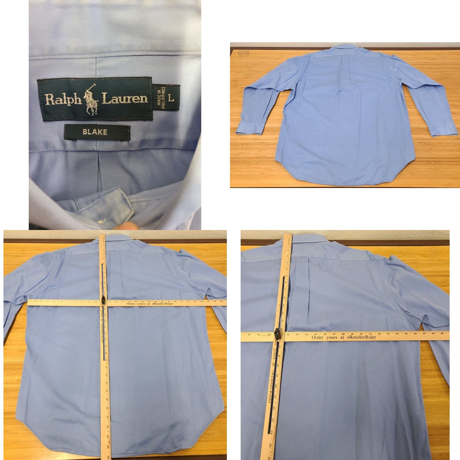 Polo Ralph Lauren Polo Ralph Lauren Shirt Men's Light Blue Large Long Sleeve Button-Down Blake Size US L / EU 52-54 / 3 - 8 Thumbnail