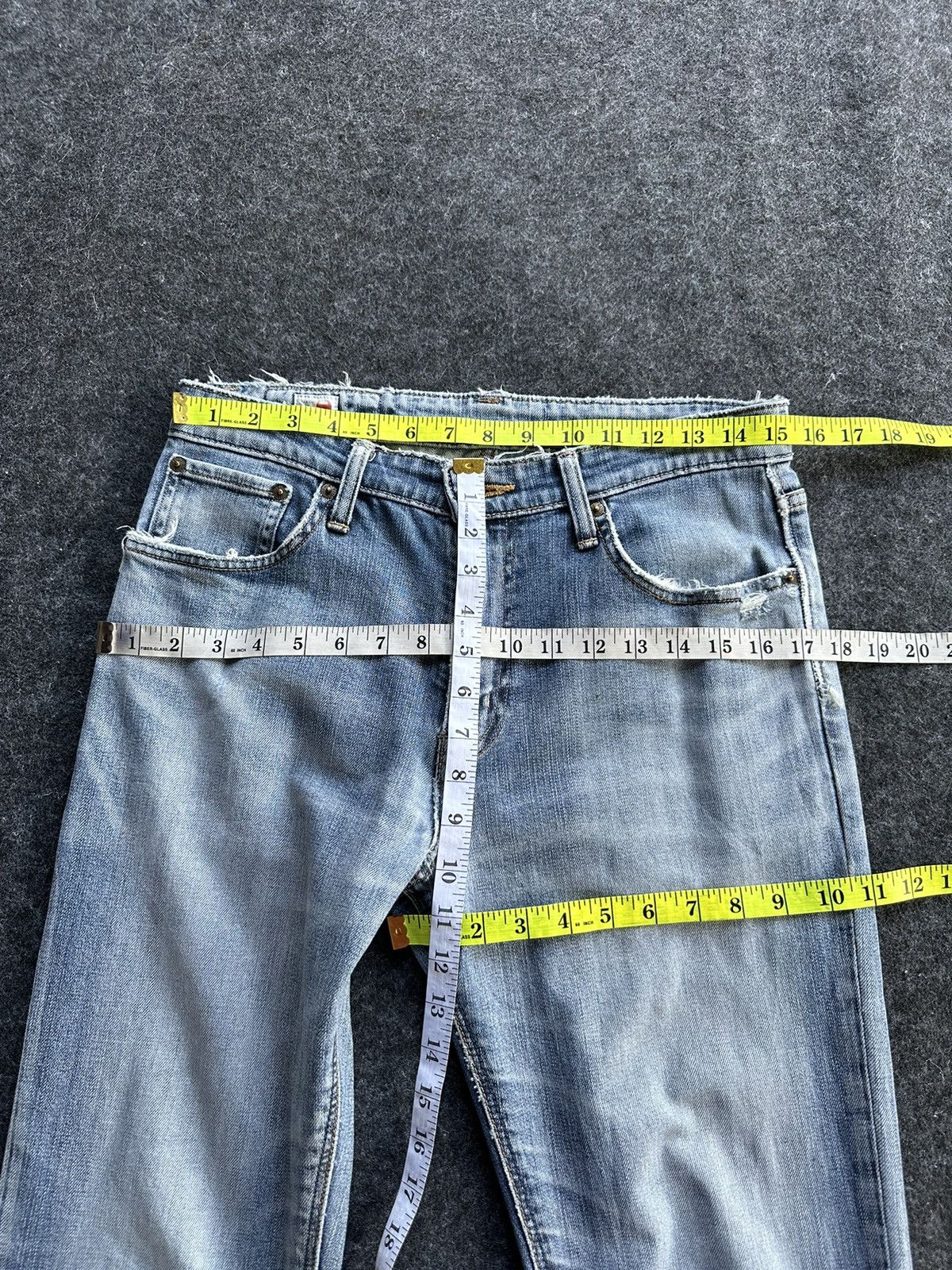 Edwin × Hysteric Glamour × Vintage Vintage Edwin 503 Washed Faded Blue Denim D475 Size US 30 / EU 46 - 9 Thumbnail