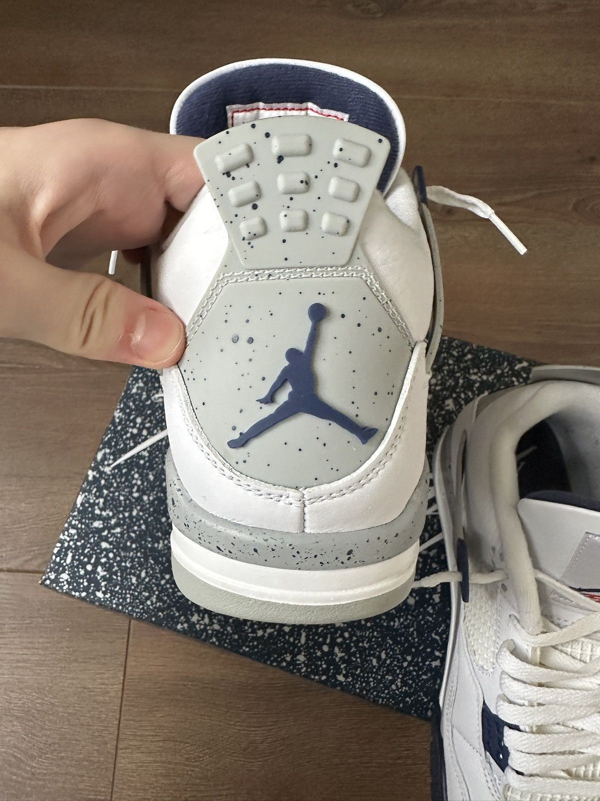 Jordan Brand Jordan 4 Midnight Navy Size US 9.5 / EU 42-43 - 10 Thumbnail