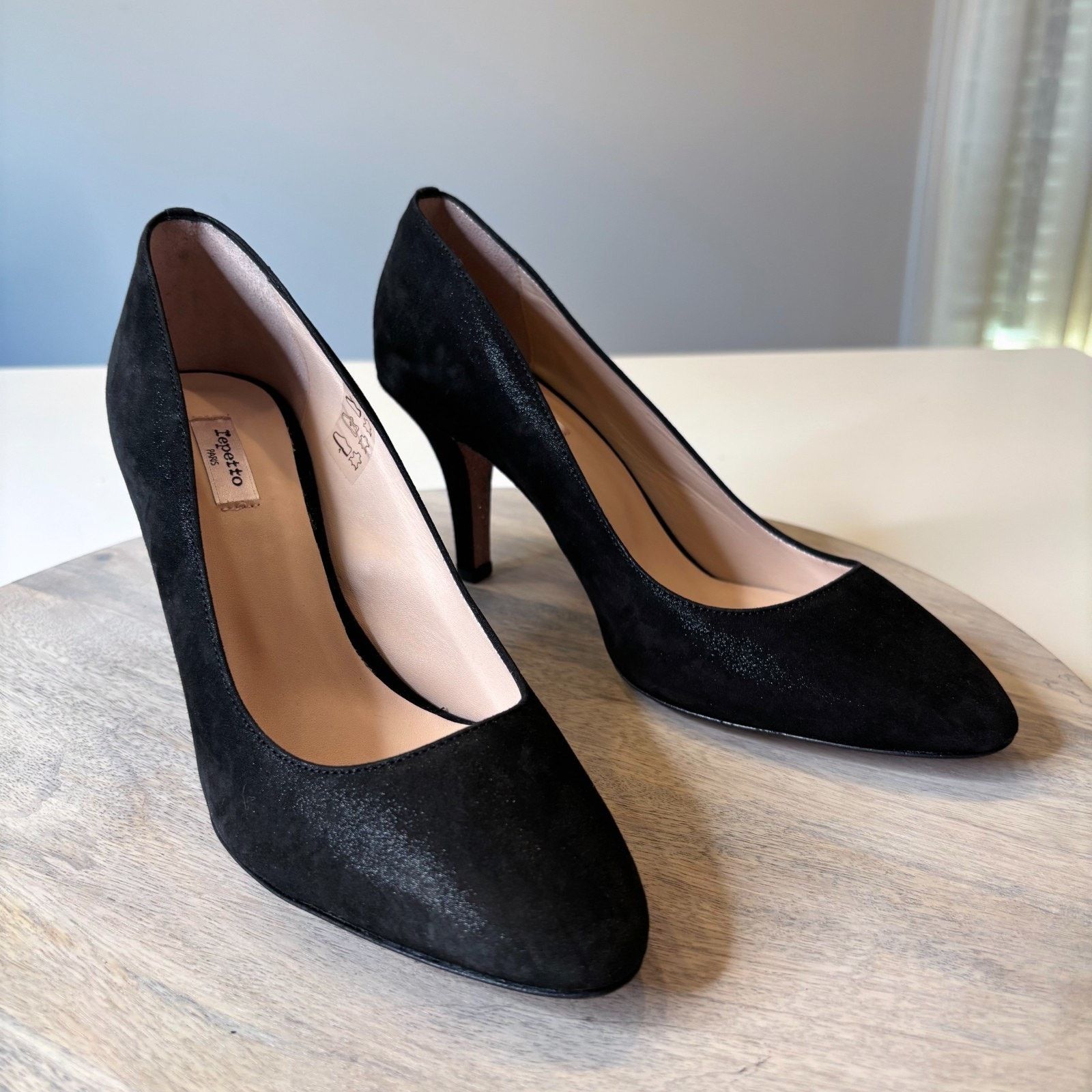 Repetto NEW Repetto Diva Clap Black Suede Heels EU 39 US Size 9 Size US 9 / IT 39 - 4 Thumbnail