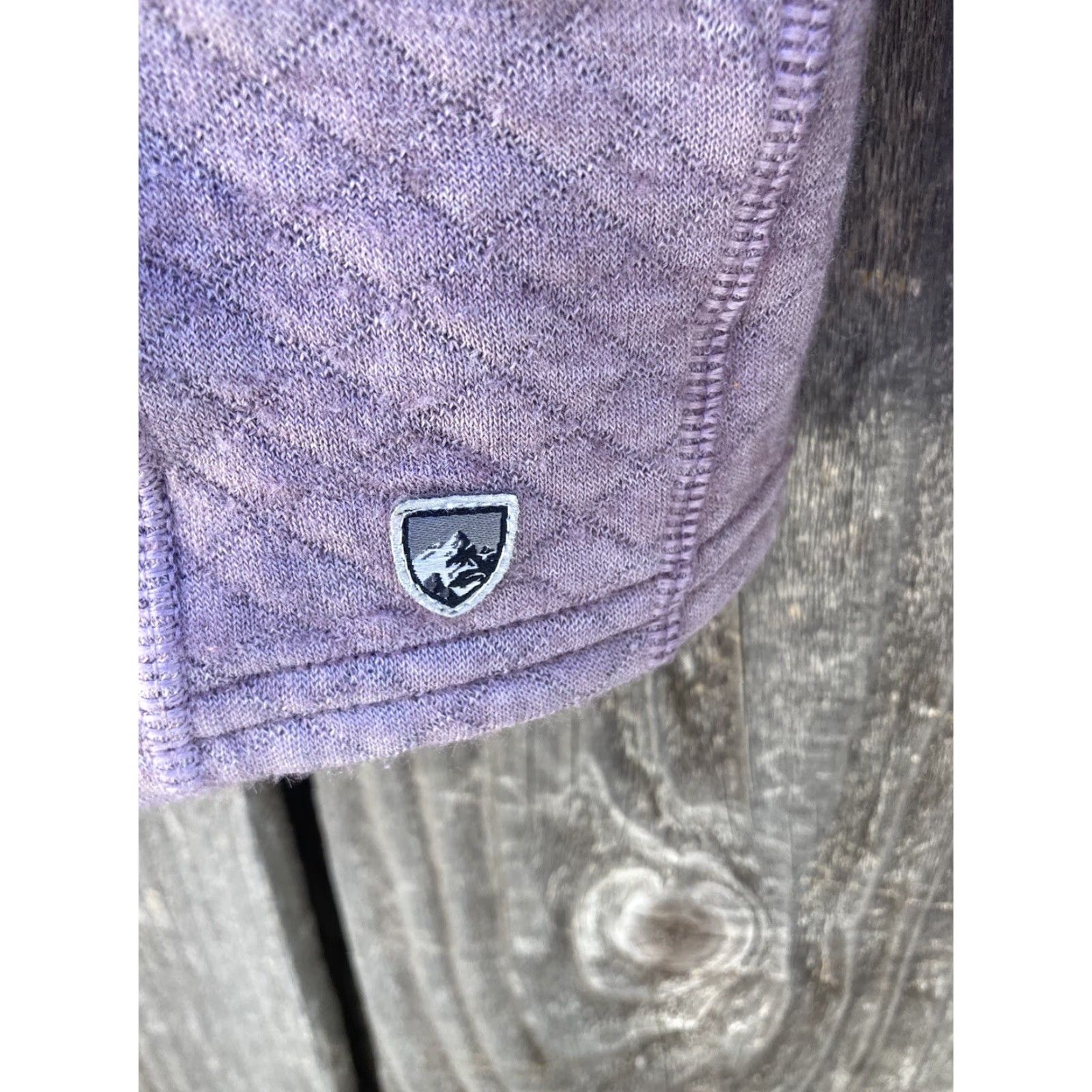 Vintage Kuhl Women's Sweater Purple Solid Pullover XS Cotton Pocket Stretch Turtle Camp Shirt Size XS / US 0-2 / IT 36-38 - 3 Thumbnail