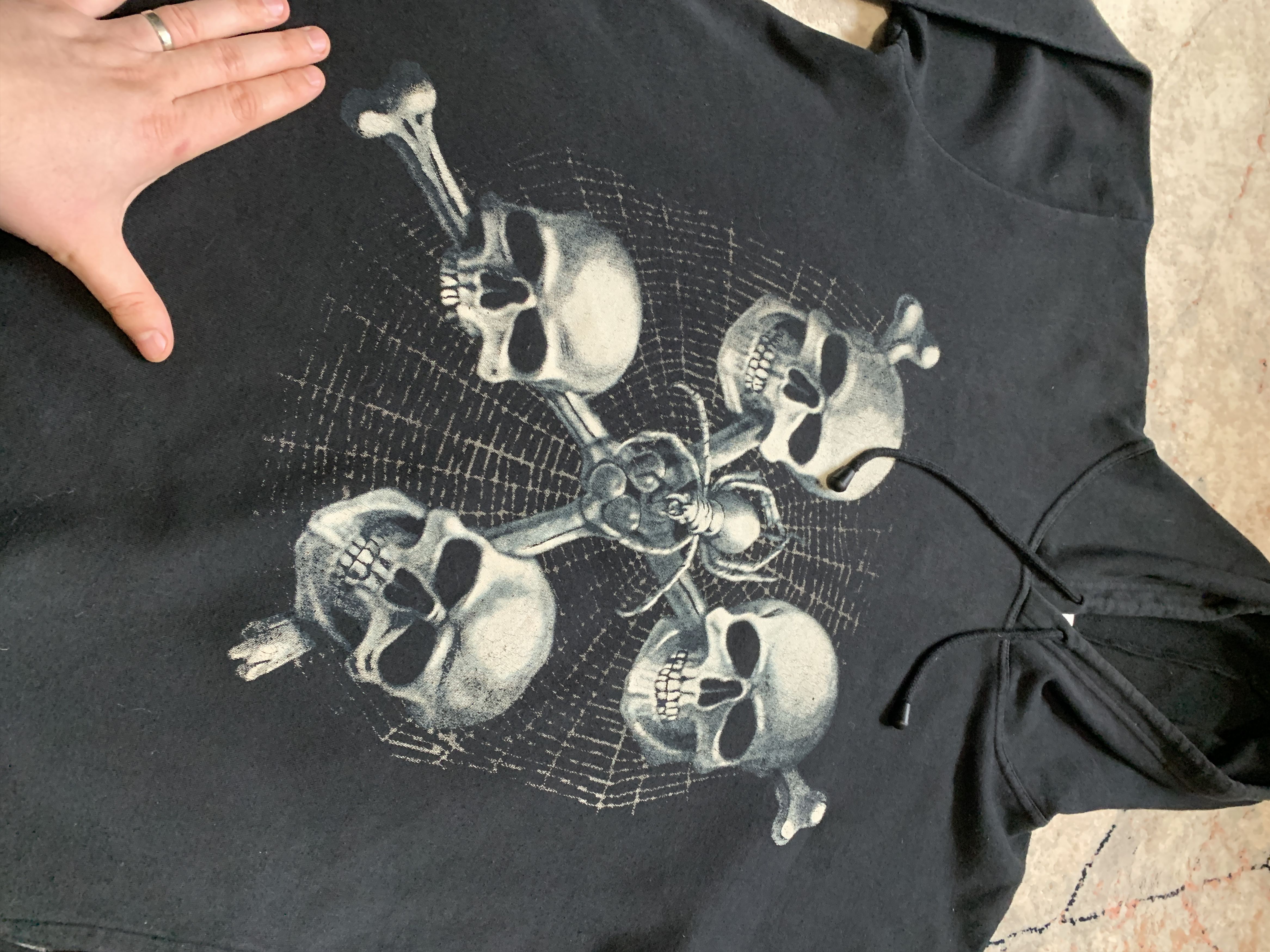 Other Vintage Skull Hoodie Size US XL / EU 56 / 4 - 3 Thumbnail