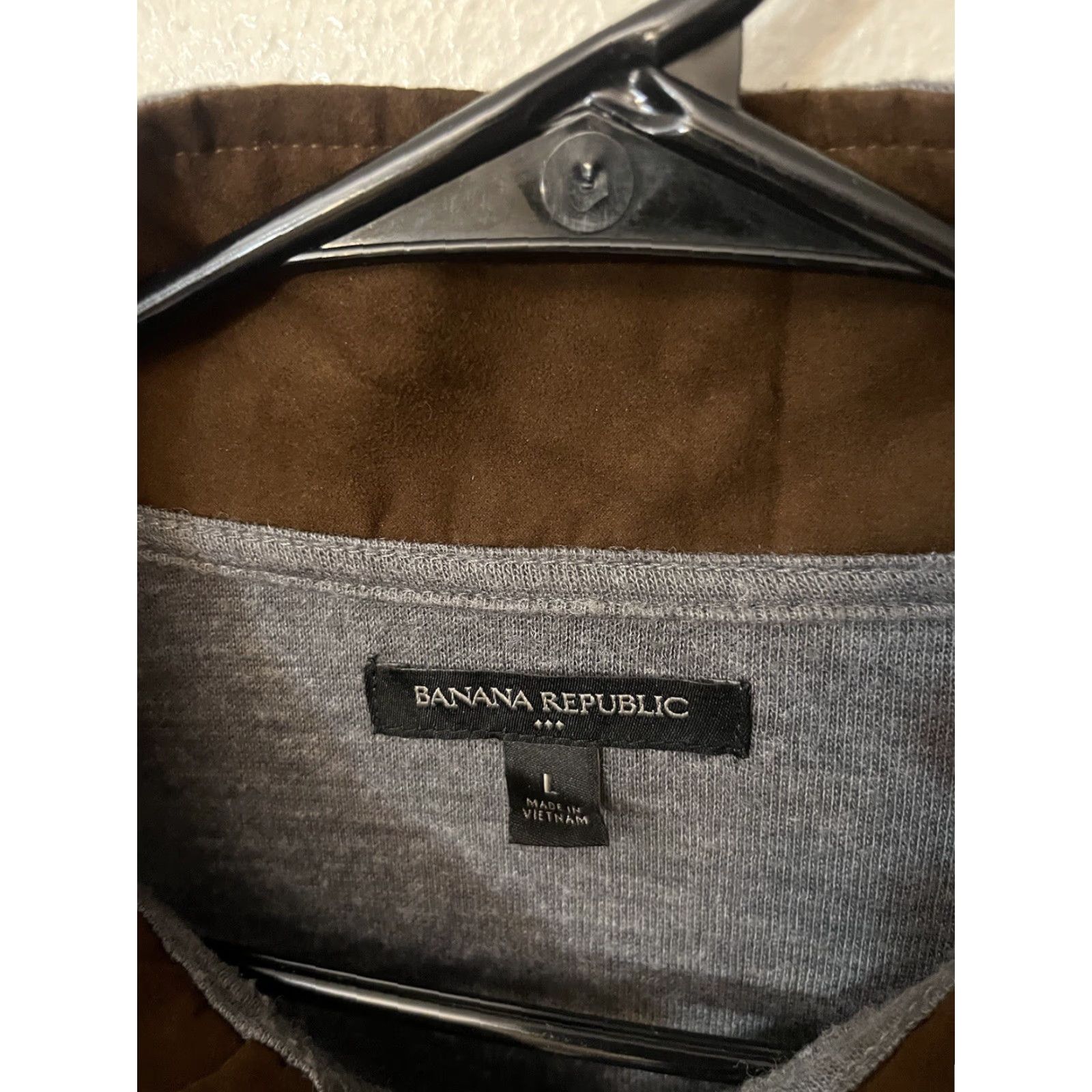 Banana Republic Banana Republic Sweater Mens Gray L 1/4 Zip Pullover Mock Neck Long Sleeve Knit Classic Pullover Zipper - Fall Winter Clothing Mens Size US L / EU 52-54 / 3 - 2 Thumbnail