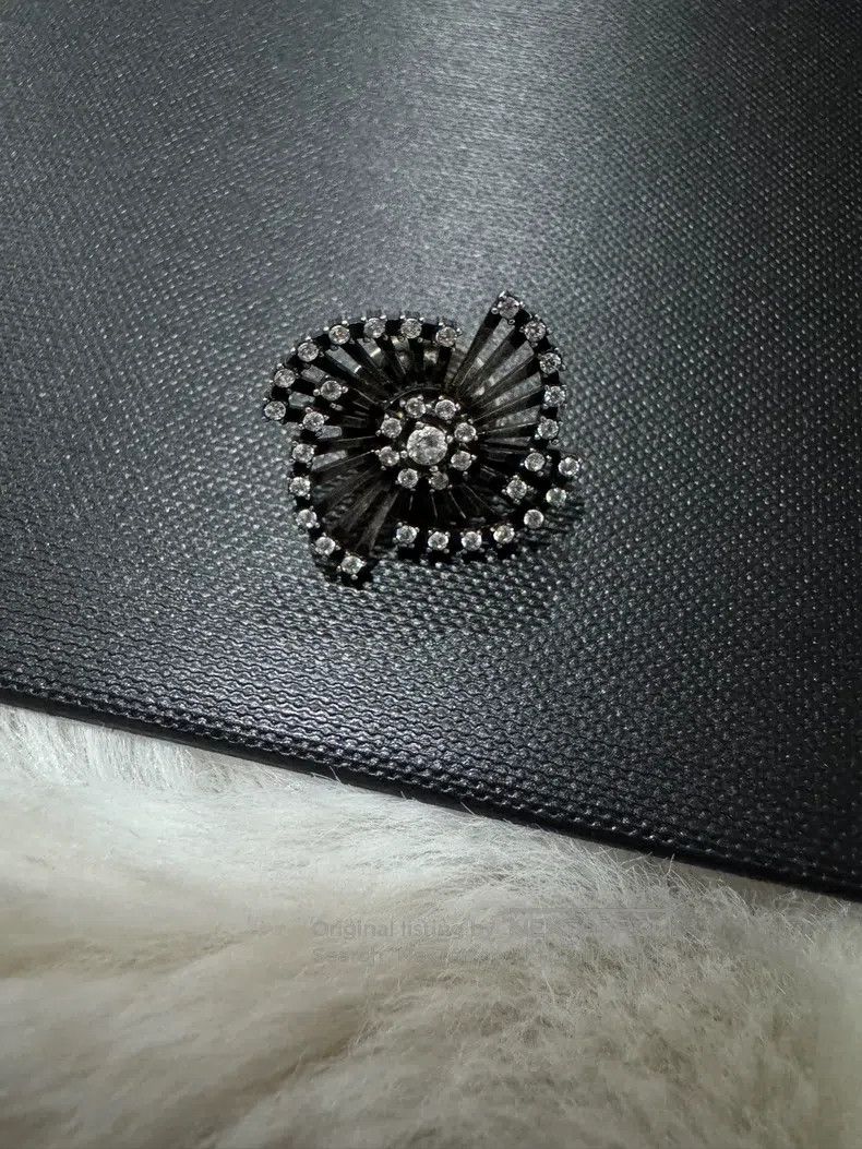Saint Laurent Paris Saint Laurent Paris Crystal Flower Brooch Size ONE SIZE - 6 Thumbnail