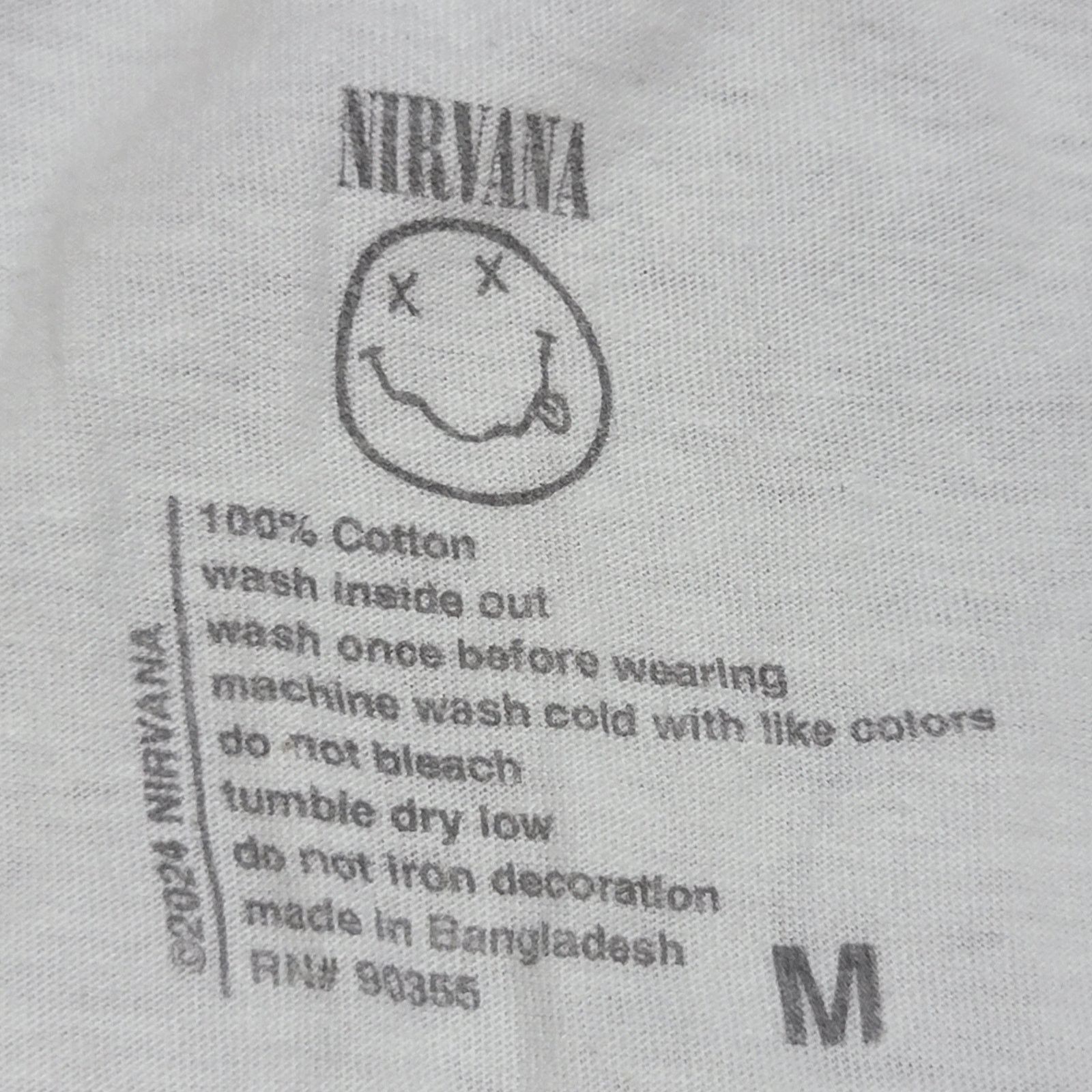 Nirvana Nirvana White Tee "In Utero" - Size Medium Size M / US 6-8 / IT 42-44 - 4 Thumbnail