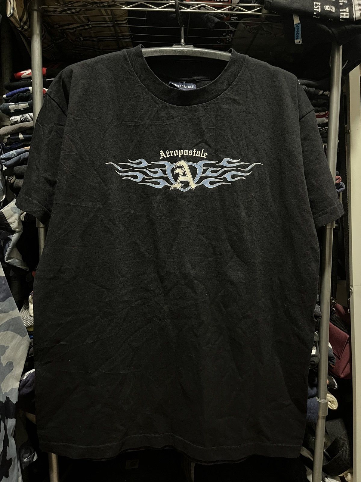 Aeropostale Aeropostale Neo Tribal Fire Graphic Tee Y2K Size US L / EU 52-54 / 3 - 1 Thumbnail