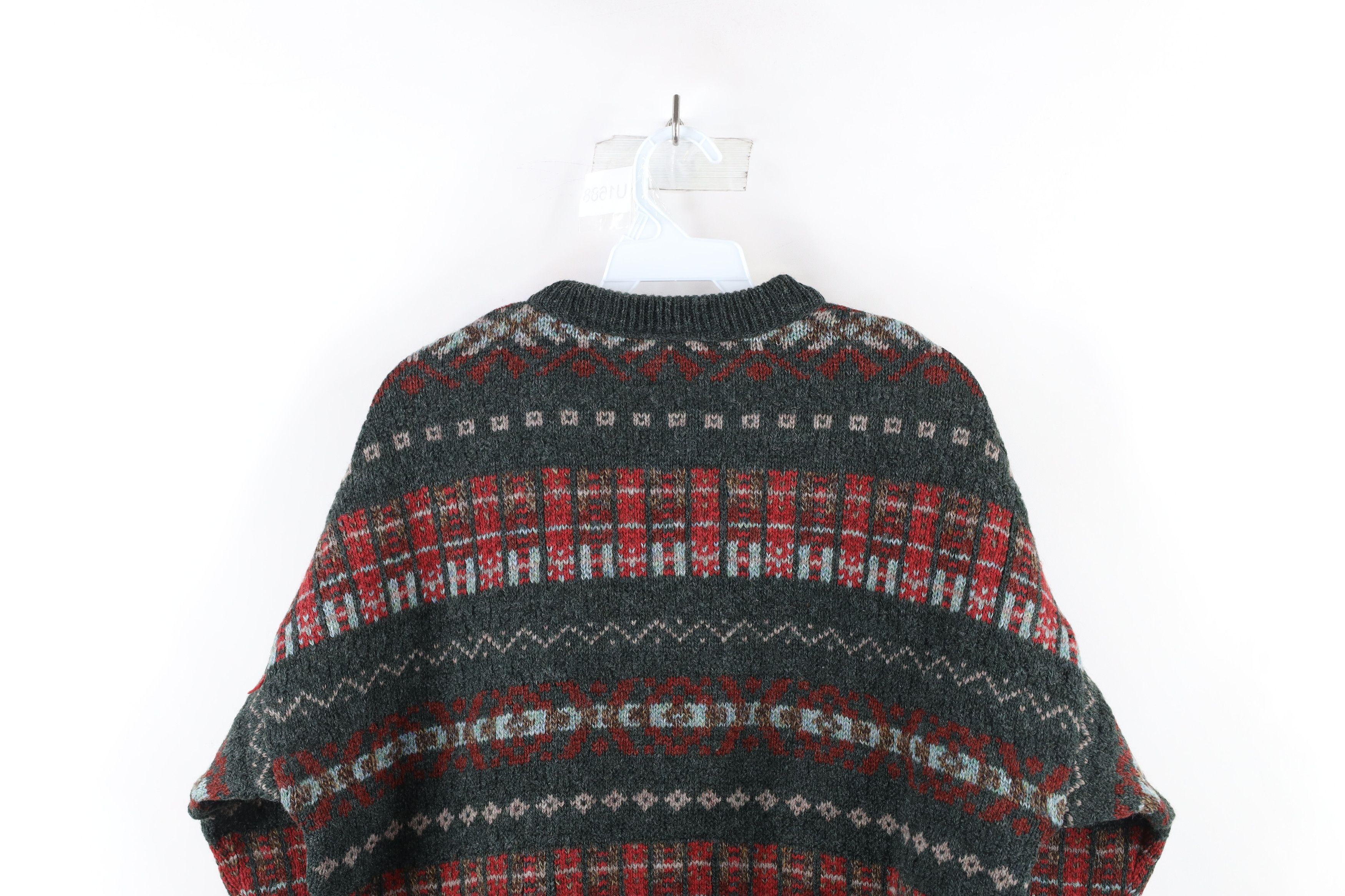 Vintage Vintage 90s Streetwear Fair Isle Knit Crewneck Sweater Size US M / EU 48-50 / 2 - 6 Thumbnail