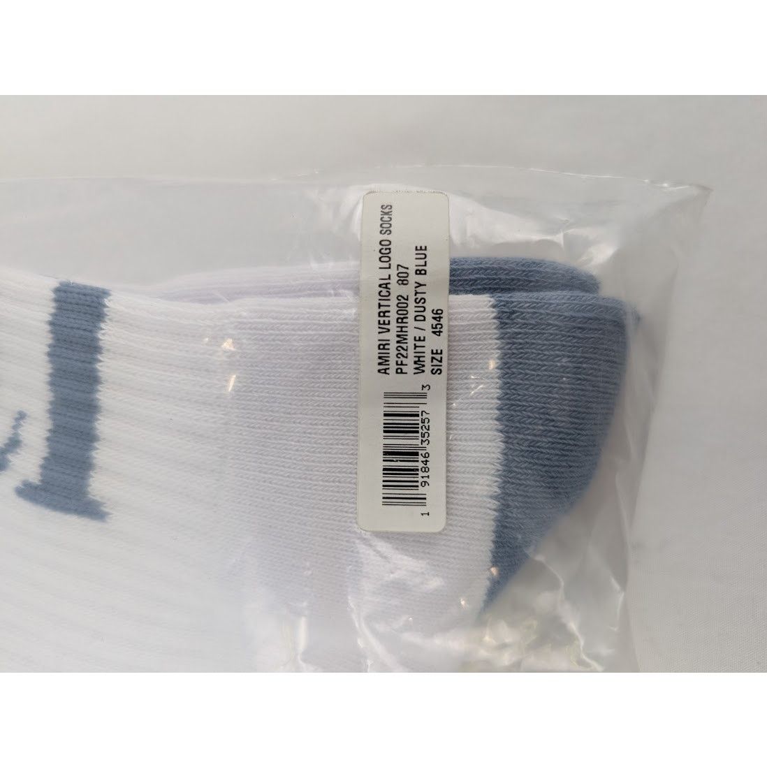 Amiri o1rshd1 Q:3 / Size: 45-46 / Amiri Vertical Logo Socks White Size ONE SIZE - 13 Thumbnail