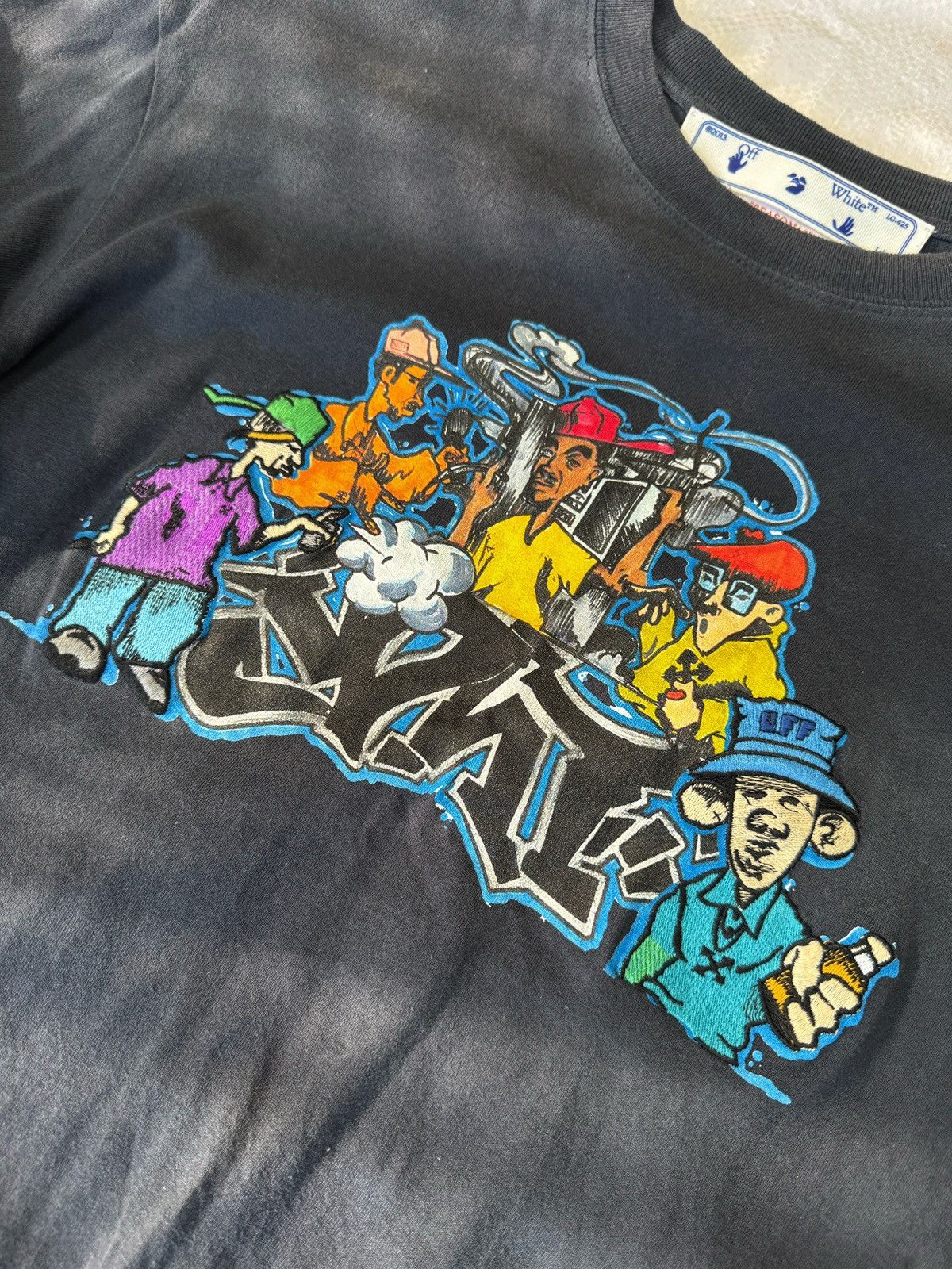 Off-White Off-White Graffiti Pupp Skate Long Sleeve Size US M / EU 48-50 / 2 - 2 Thumbnail