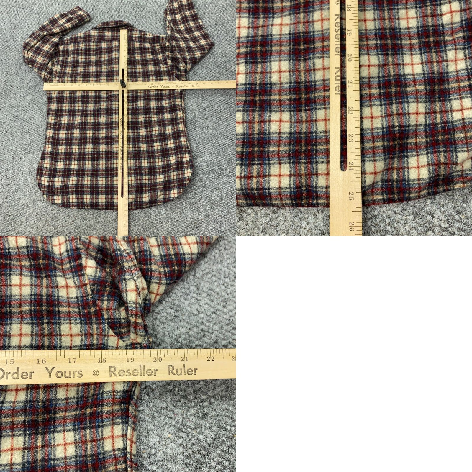 Pendleton VINTAGE Pendleton Shirt Mens Large Red Plaid 100% Wool 80s Country Traditionals Button-Up Size US M / EU 48-50 / 2 - 8 Thumbnail