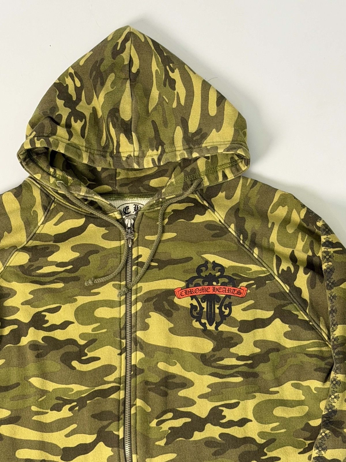 Chrome Hearts Chrome Hearts Camo Thermal Lined Zip Up Hoodie Size US M / EU 48-50 / 2 - 9 Thumbnail