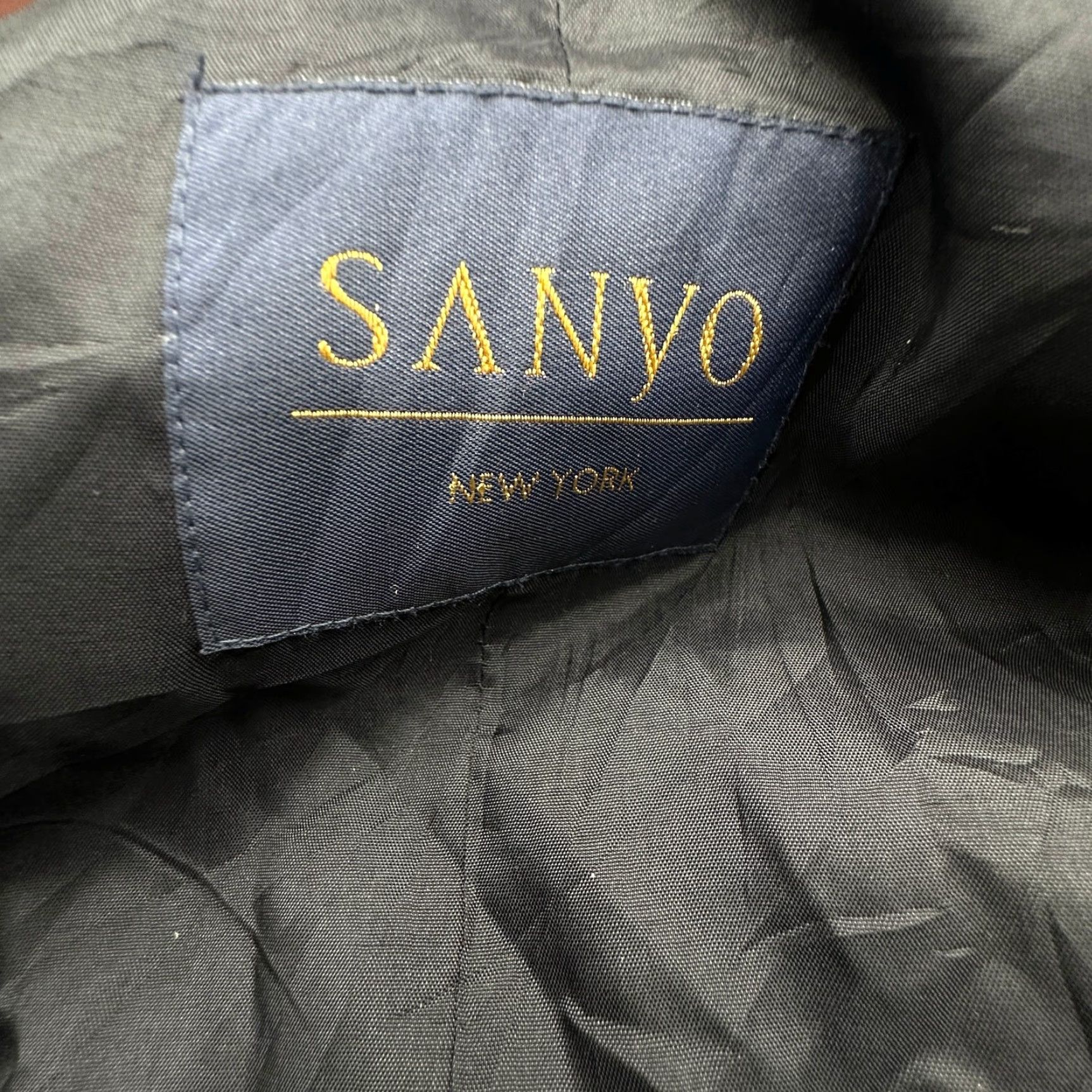 Vintage Sanyo New York Trench Coat Overcoat Coat Mens Large Poly Nylon Blend Hooded Gray Mens Size US L / EU 52-54 / 3 - 3 Thumbnail