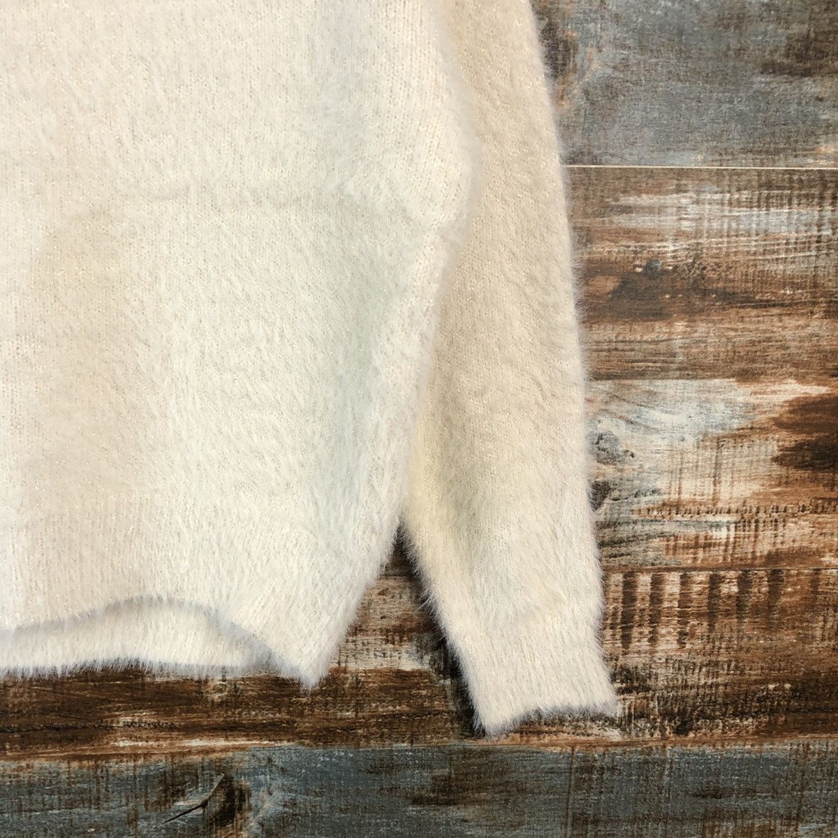 Vintage DLL Majestic Legon Cream Mohair Knitwear #C049 Size M / US 6-8 / IT 42-44 - 8 Thumbnail