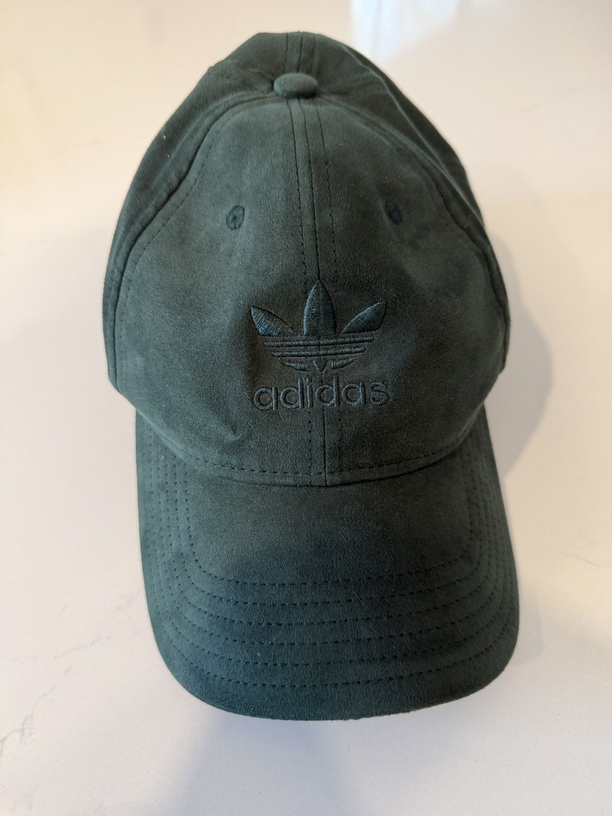 Adidas Adidas Green Suede Hat Size ONE SIZE - 1 Thumbnail