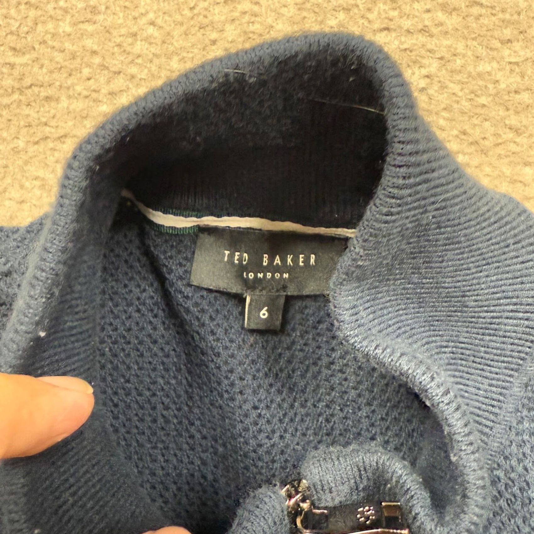 Ted Baker Ted Baker Track Jacket Men's Size 6 Blue Full Zip Lightweight Outdoor Casual Jacket Size US S / EU 44-46 / 1 - 2 Thumbnail