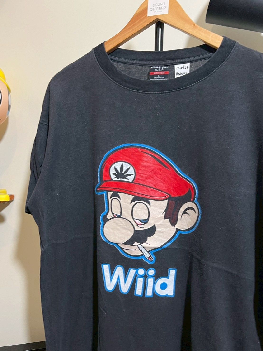 Nintendo × Vintage Vintage Super Mario Parody Marijuana Nintendo shirt bnz02 Size US L / EU 52-54 / 3 - 1 Thumbnail