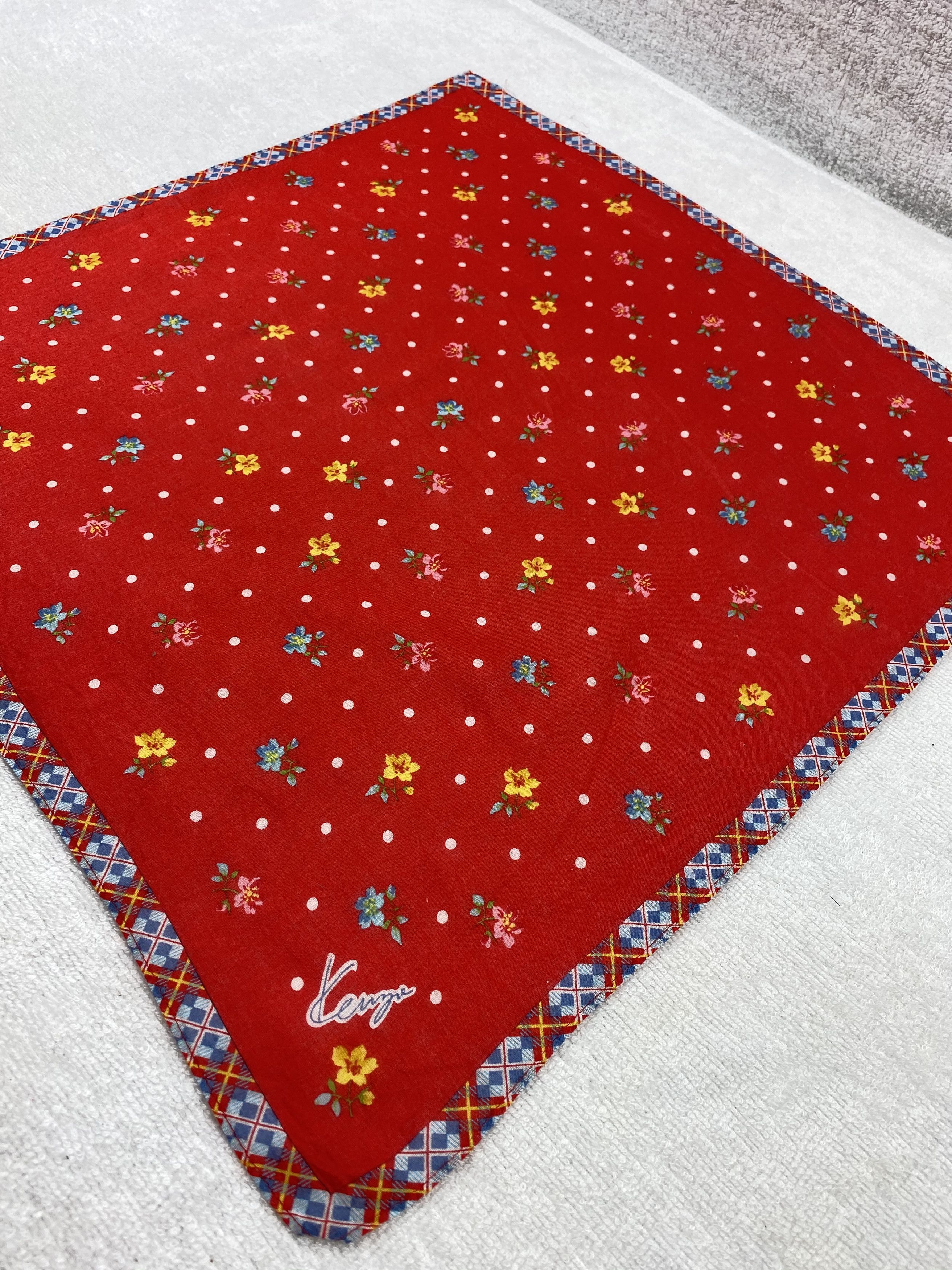 Kenzo × Vintage Kenzo Floral Handkerchief / Bandana / Neckerchief Size ONE SIZE - 4 Thumbnail