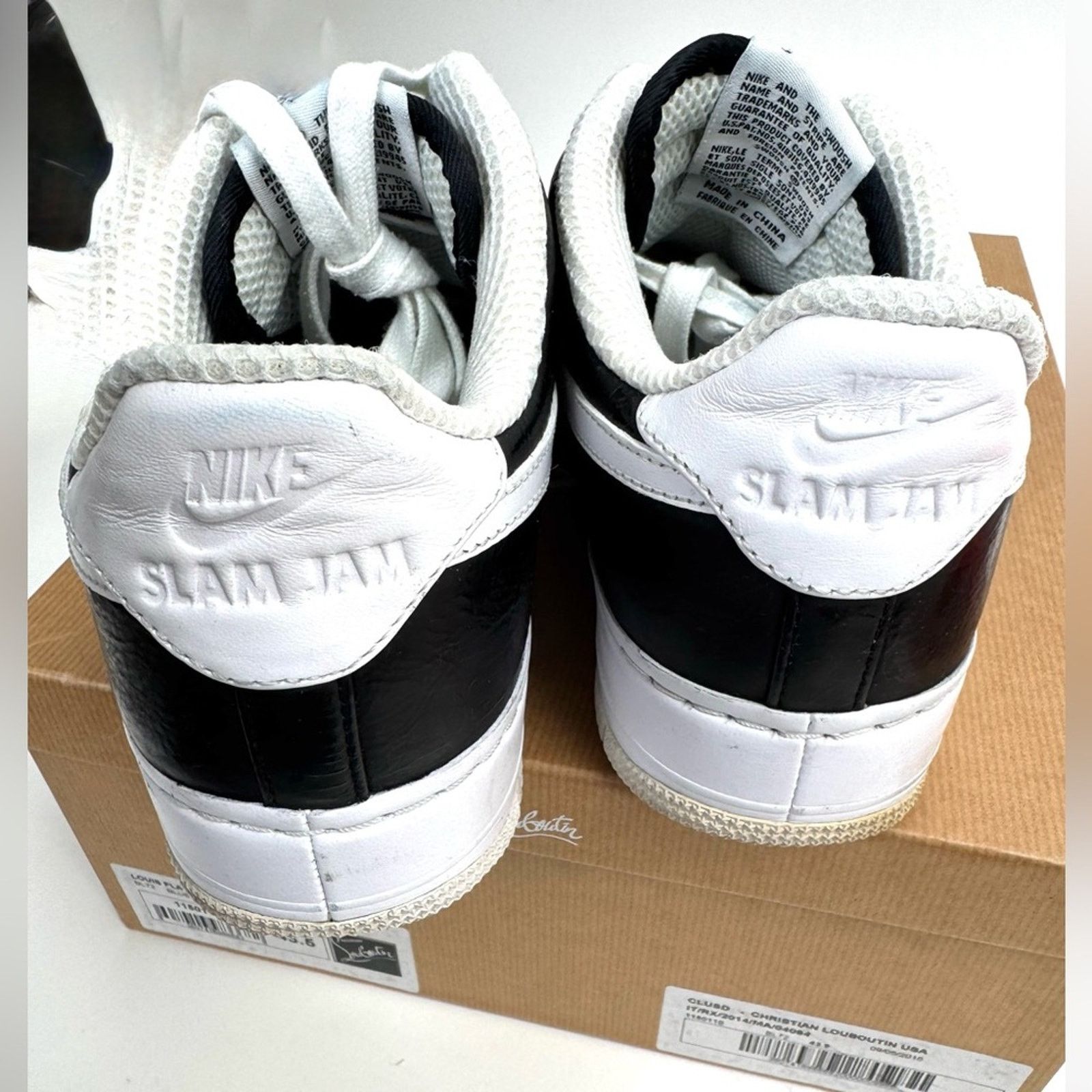 Nike Nike Slam Jam x Air Force 1 CollaborationSize 9- Black/white Size US 9 / EU 42 - 5 Thumbnail
