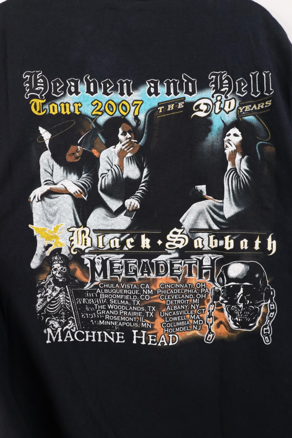 Vintage Vintage 2007 Heaven and Hell Tour Black Sabbath Band T-Shirt Size US XL / EU 56 / 4 - 10 Thumbnail