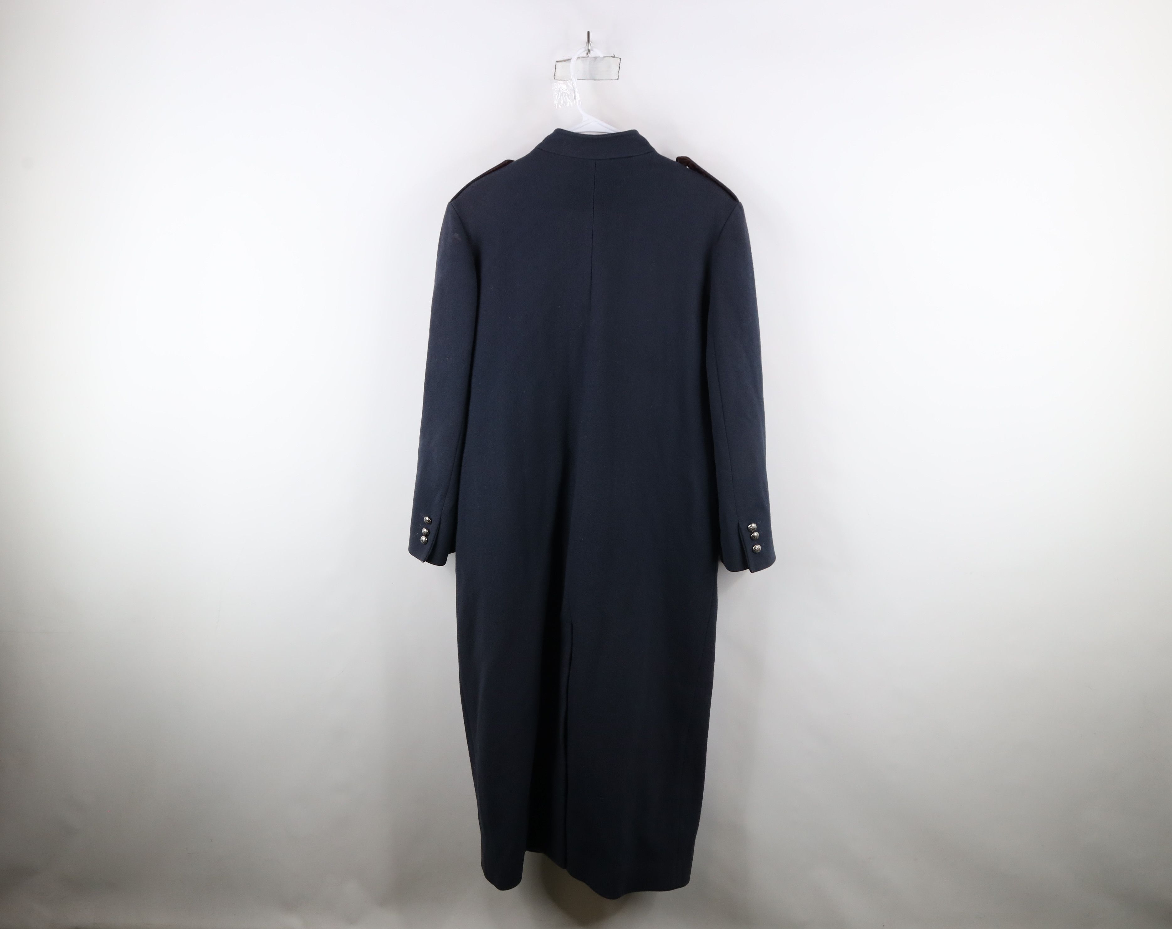 Vintage Vintage 90s Streetwear Military Style Wool Trench Coat USA Size XL / US 12-14 / IT 48-50 - 16 Thumbnail
